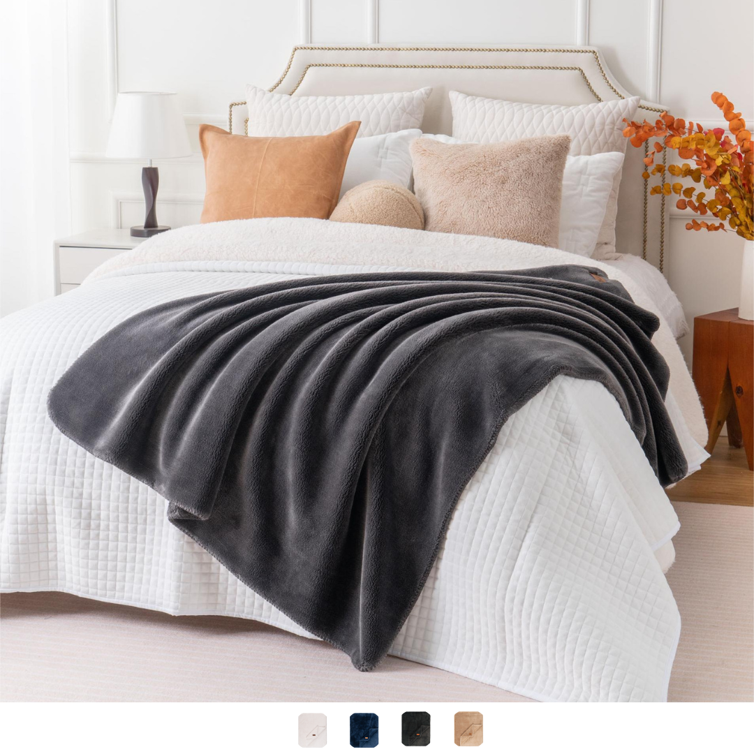 Extra large navy throw hot sale