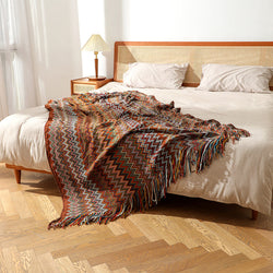 Bohemian Tassel Throw Blanket – Cozy, Stylish Living