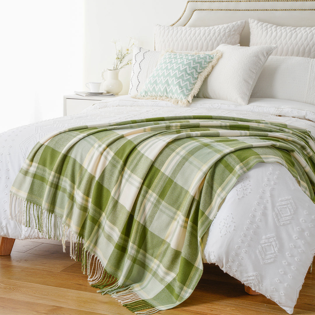 Get In The Mood: Why You Should Layer a Plaid Throw Blanket Over Your Bed
