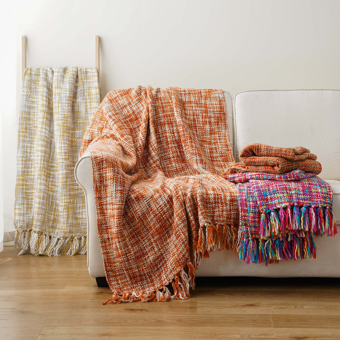 How to Style a Tassel Throw Blanket on a Couch?