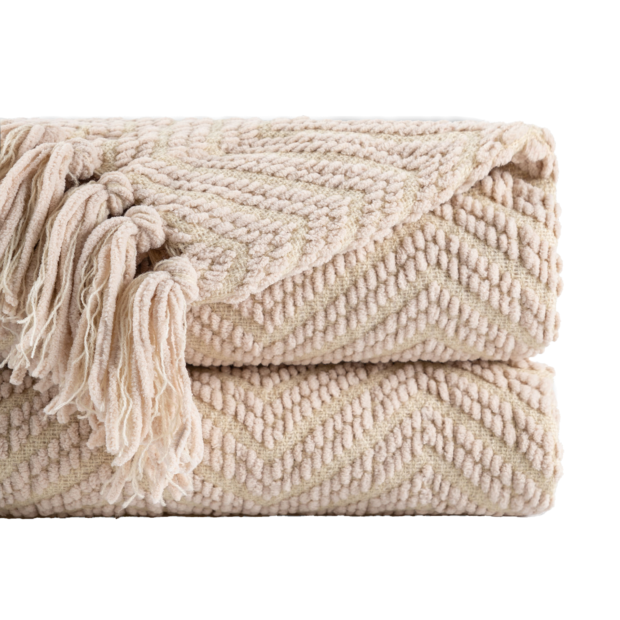 Zig-Zag Chenille Throw Blanket