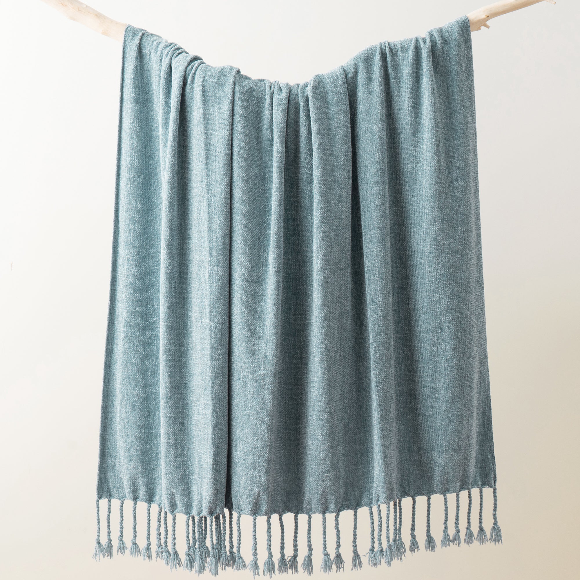 Decorative Fringe Velvety Throw