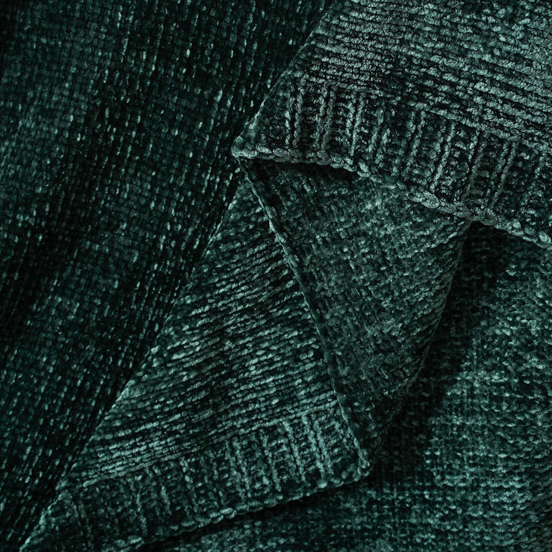 Couverture en tricot chenille texturé