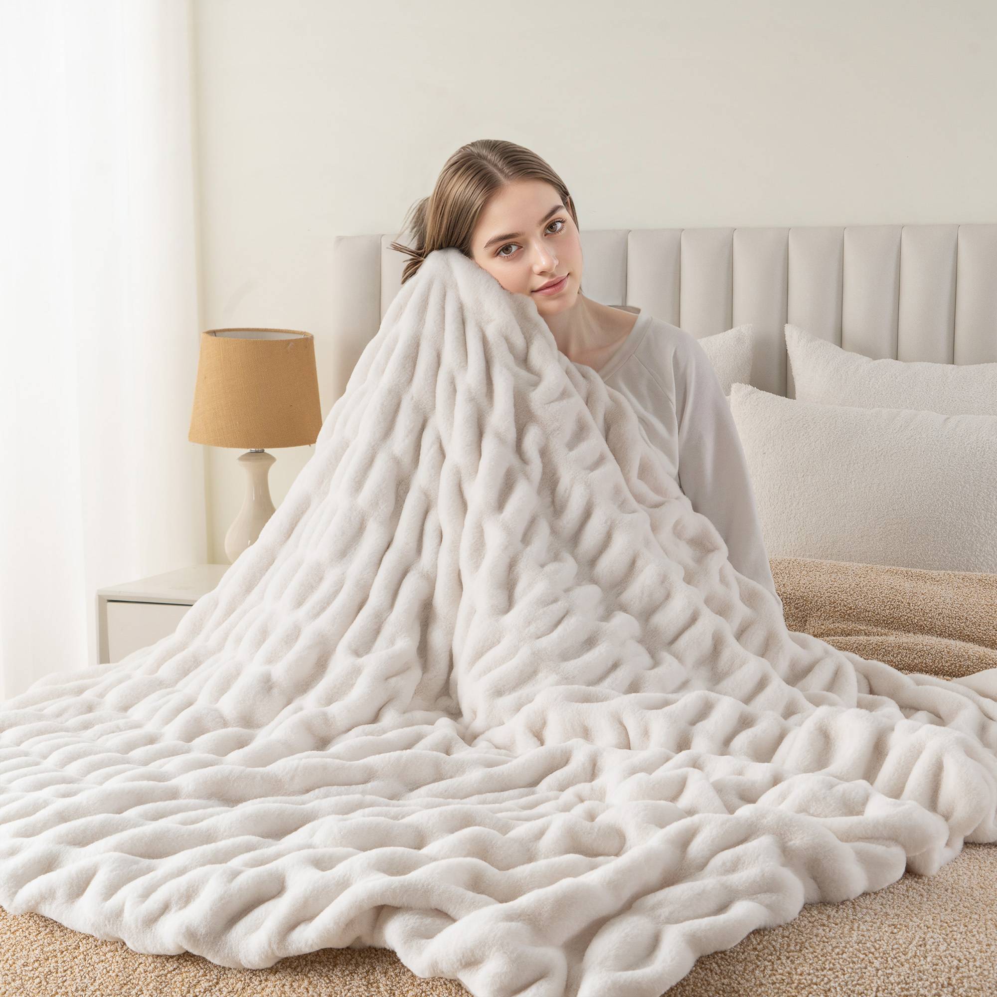 Fuzzy Faux Fur Blanket