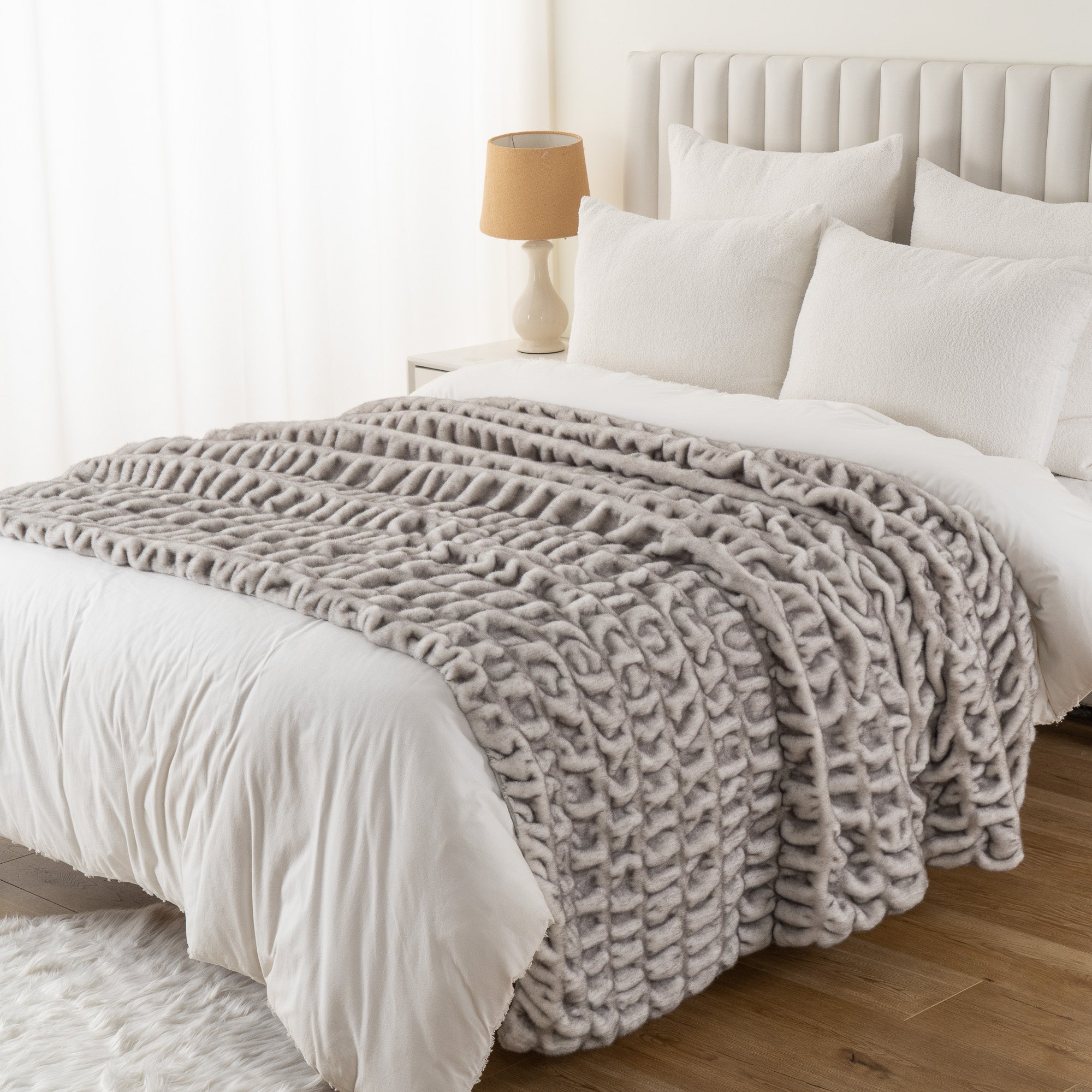 Fuzzy Faux Fur Blanket