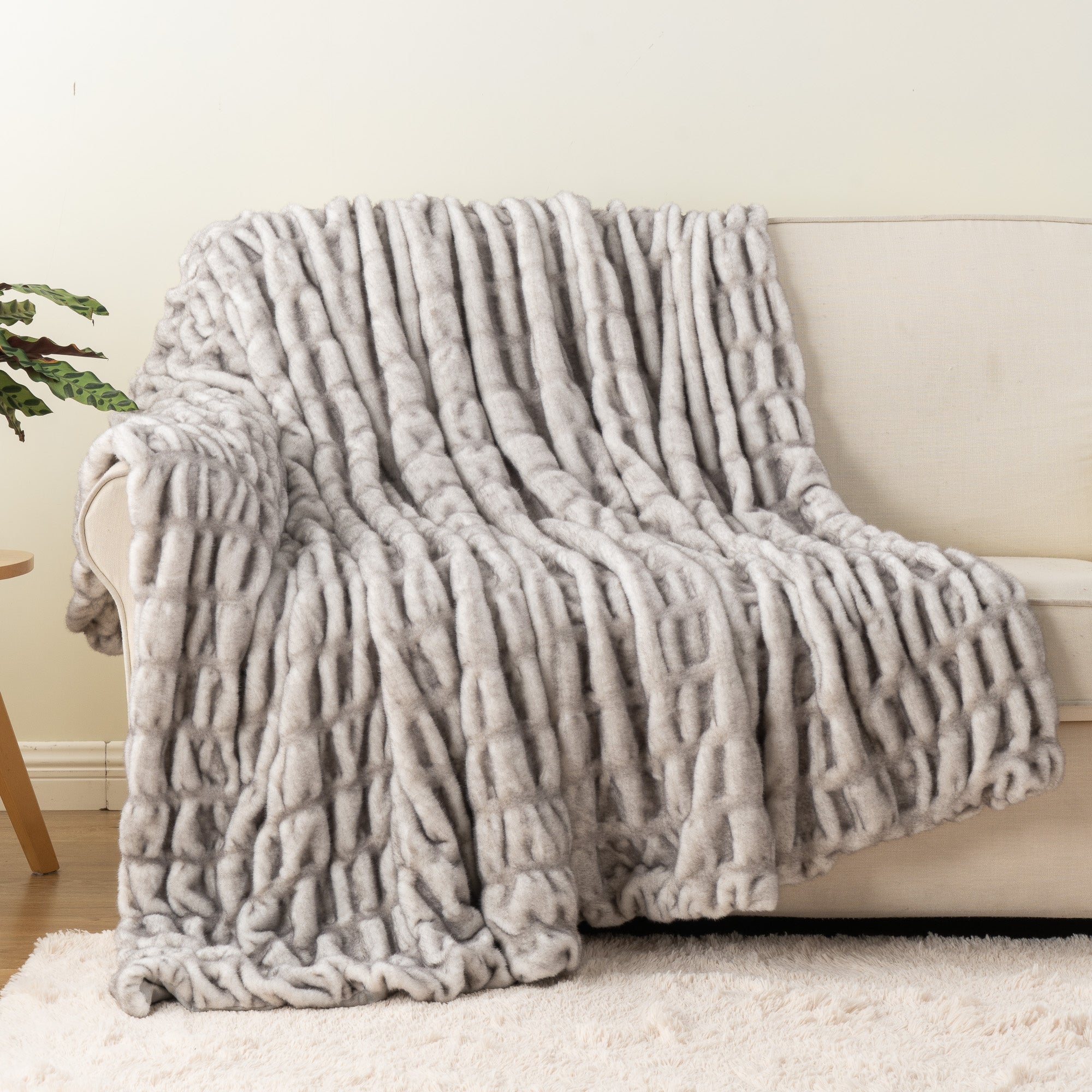 Fuzzy Faux Fur Blanket