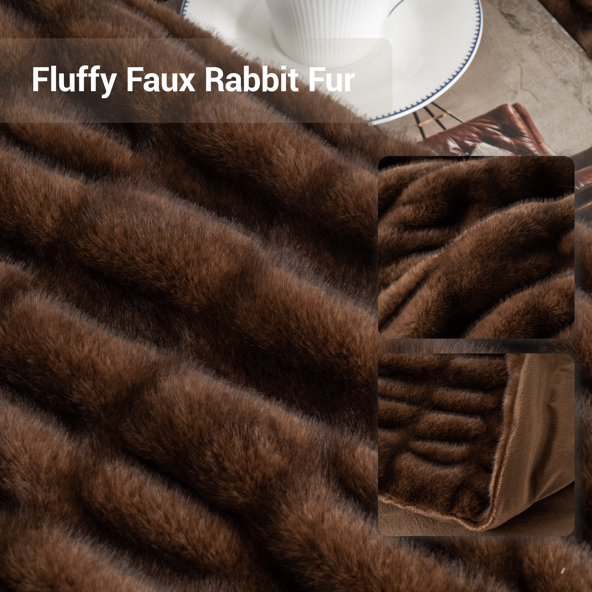Fuzzy Faux Fur Blanket