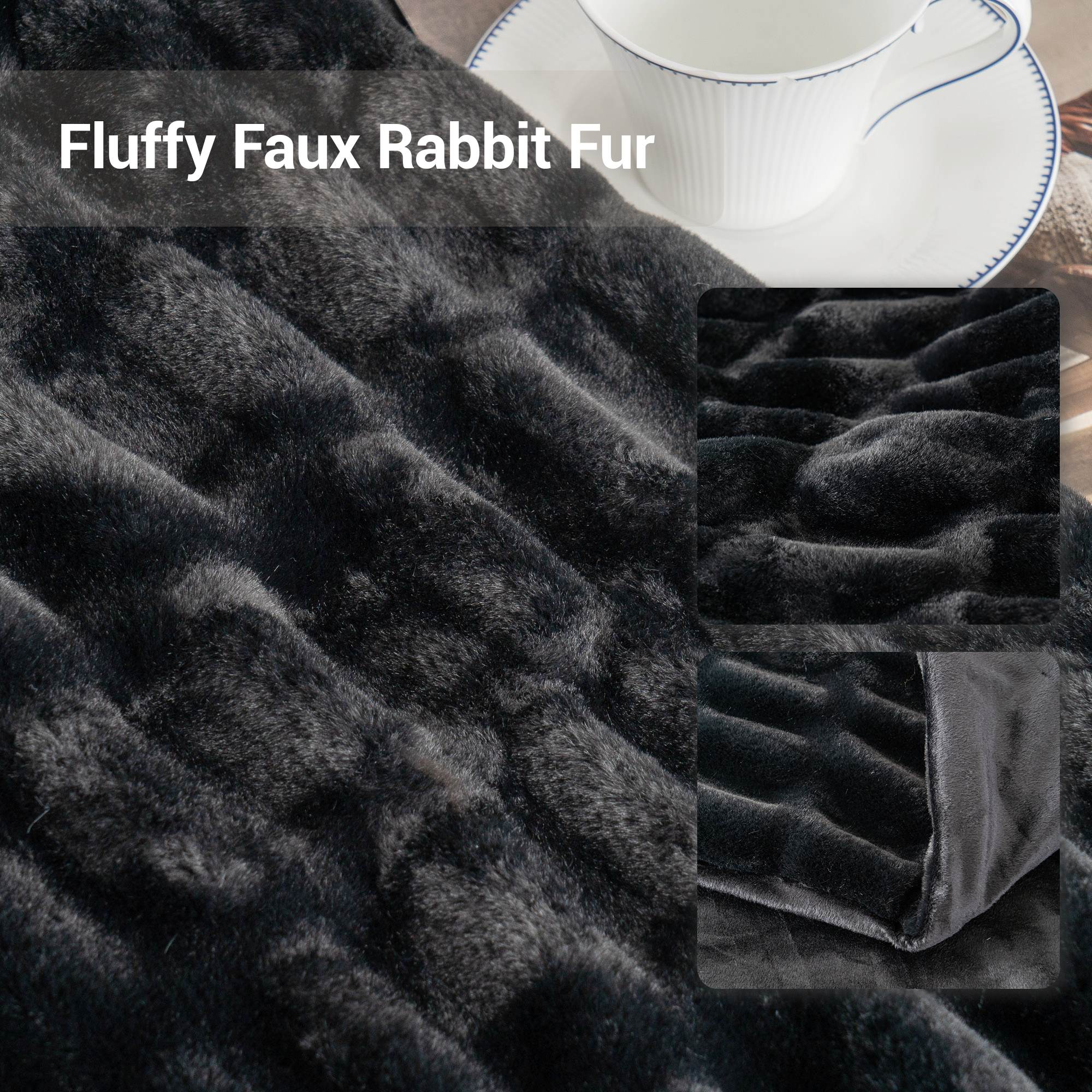 Fuzzy Faux Fur Blanket