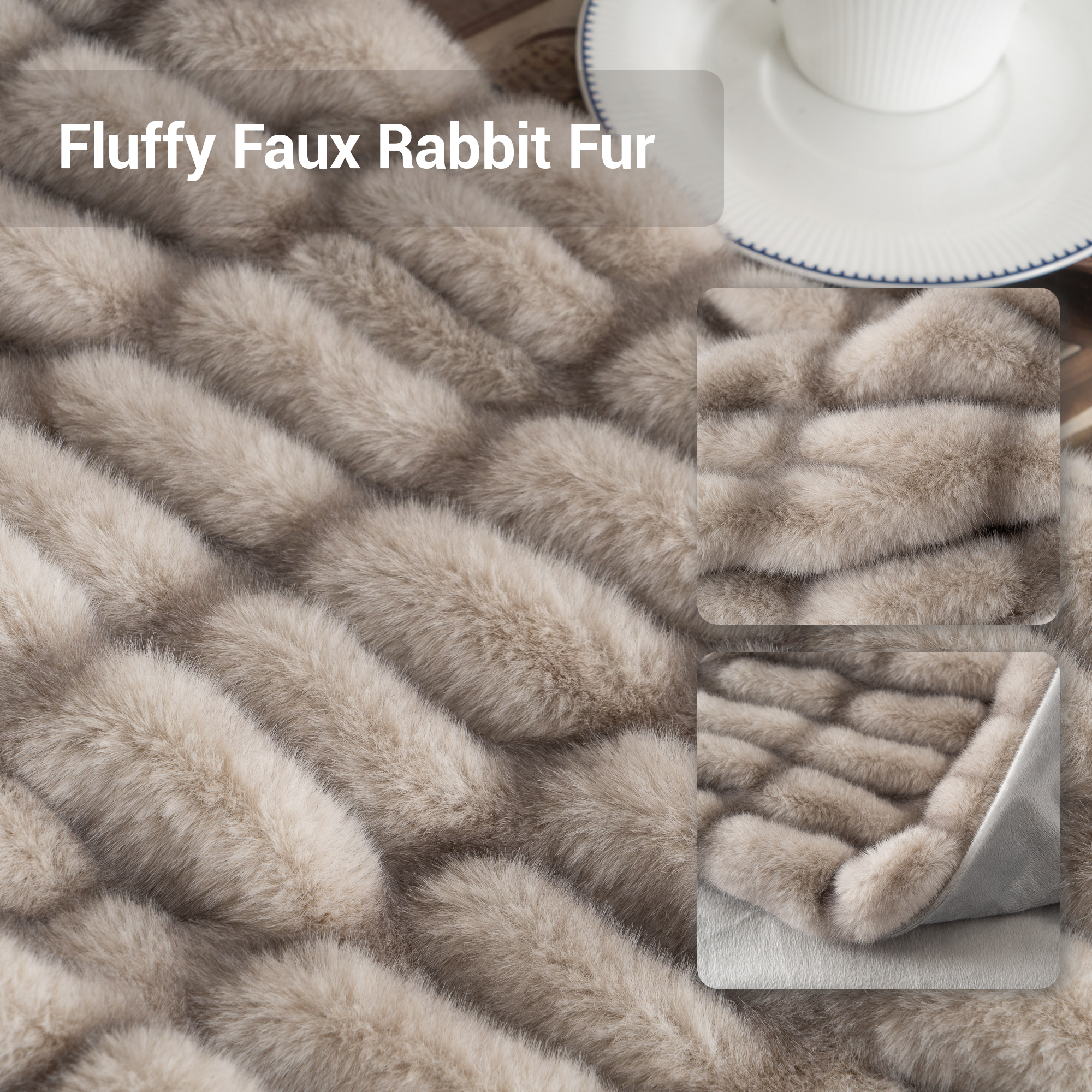Fuzzy Faux Fur Blanket