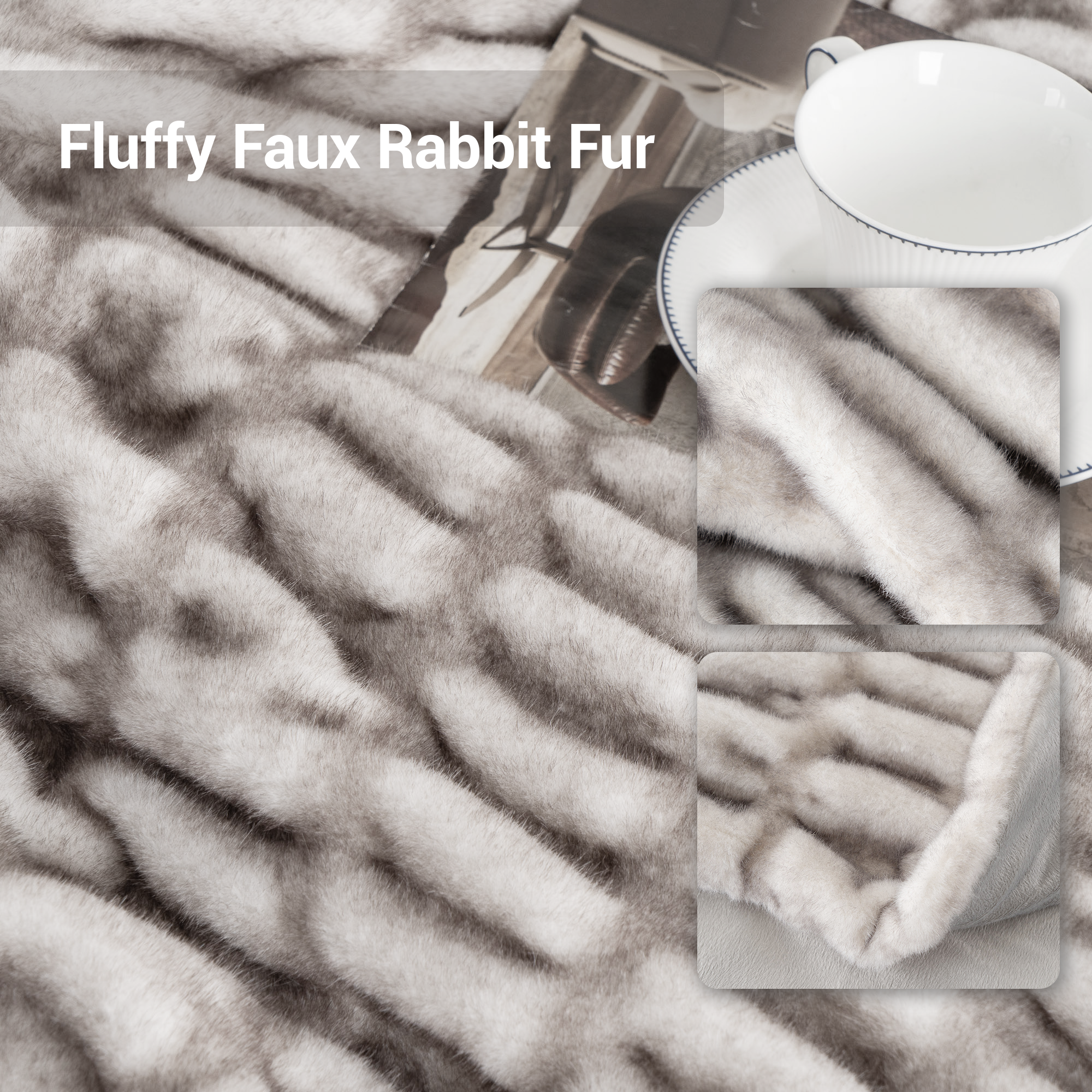Fuzzy Faux Fur Blanket