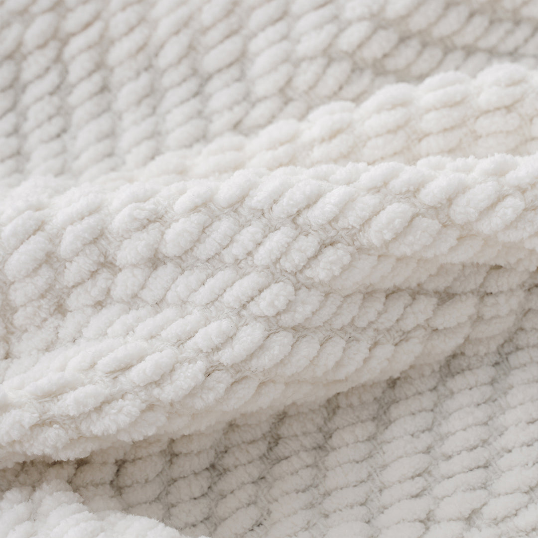 Zig-Zag Chenille Throw Blanket