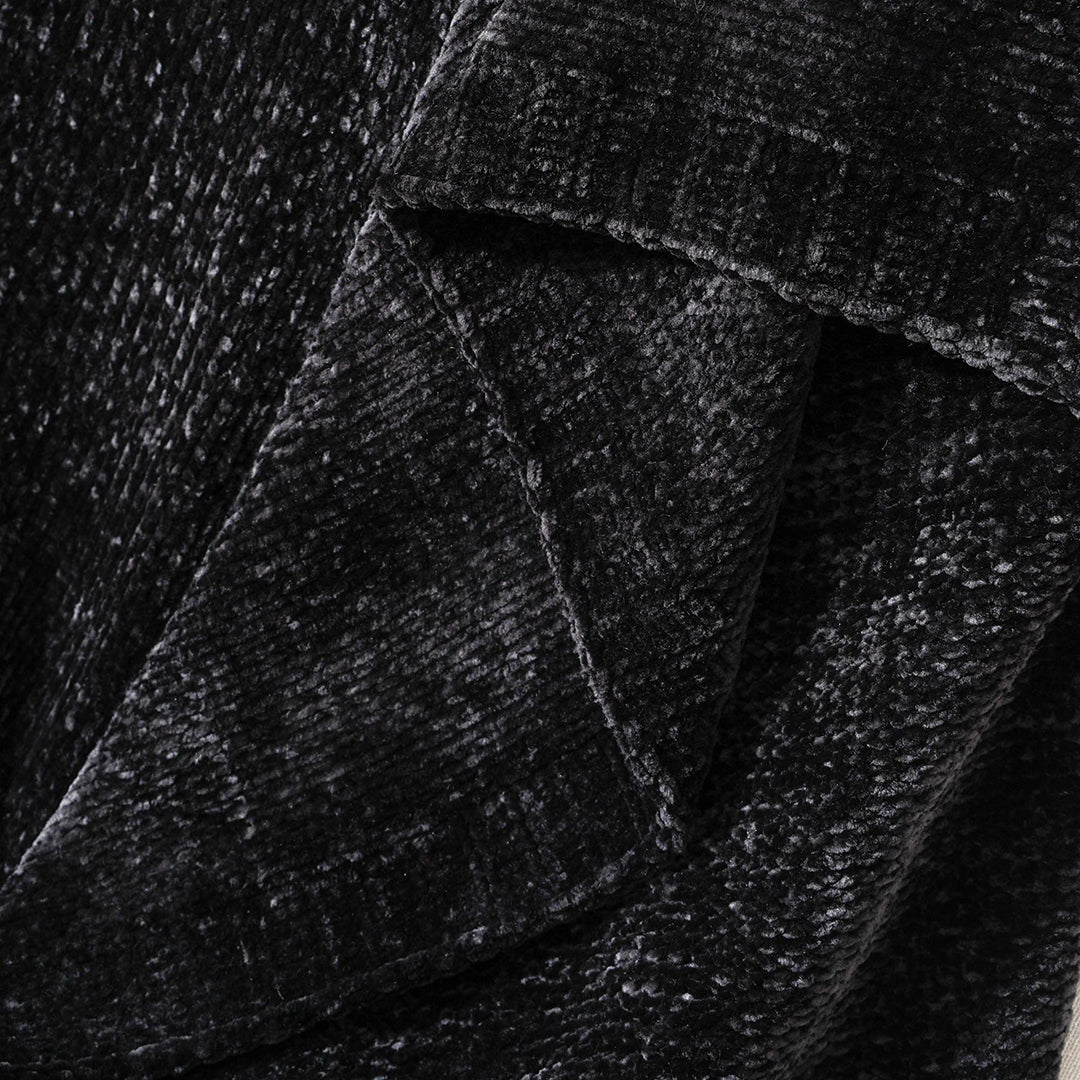 Couverture en tricot chenille texturé