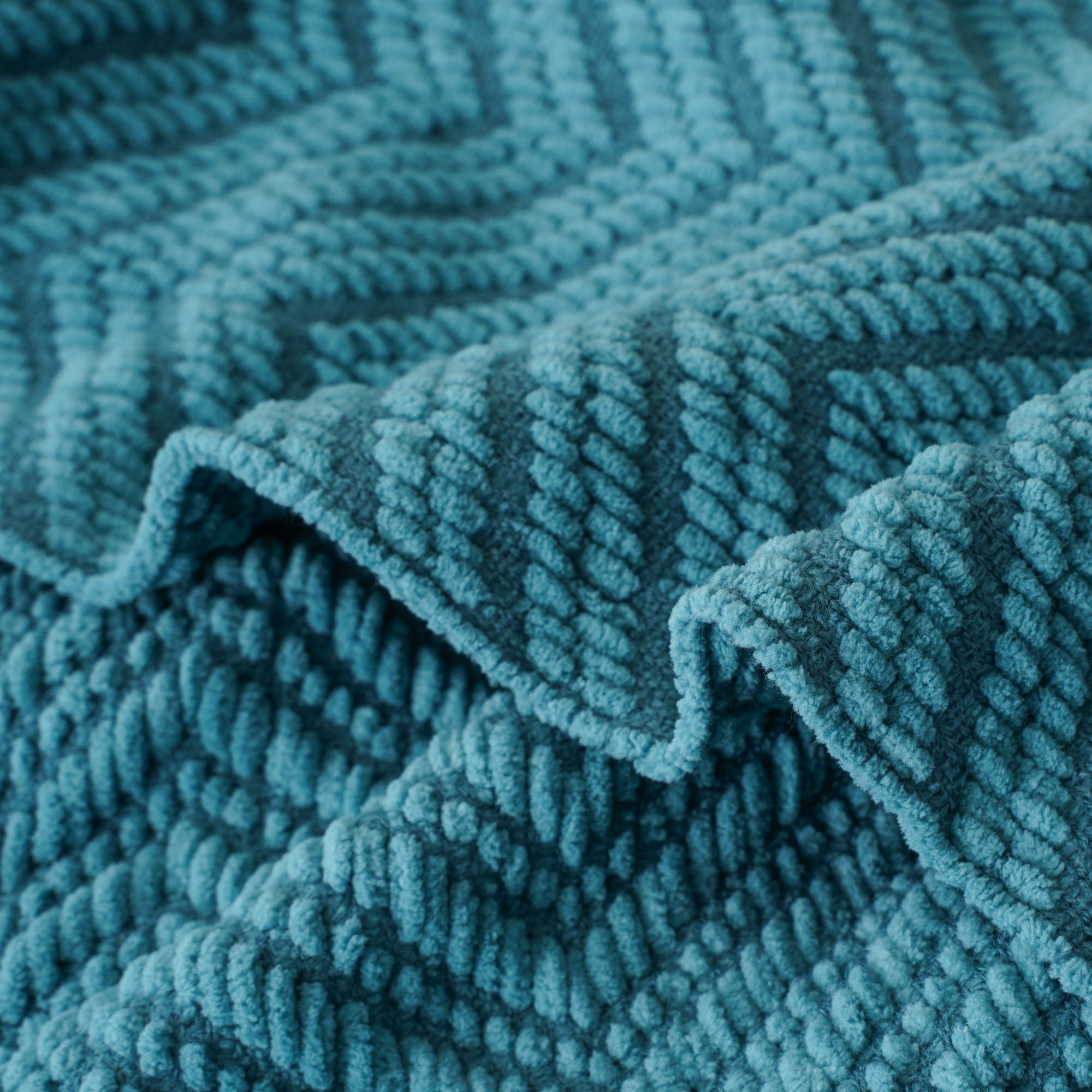 Zig-Zag Chenille Throw Blanket