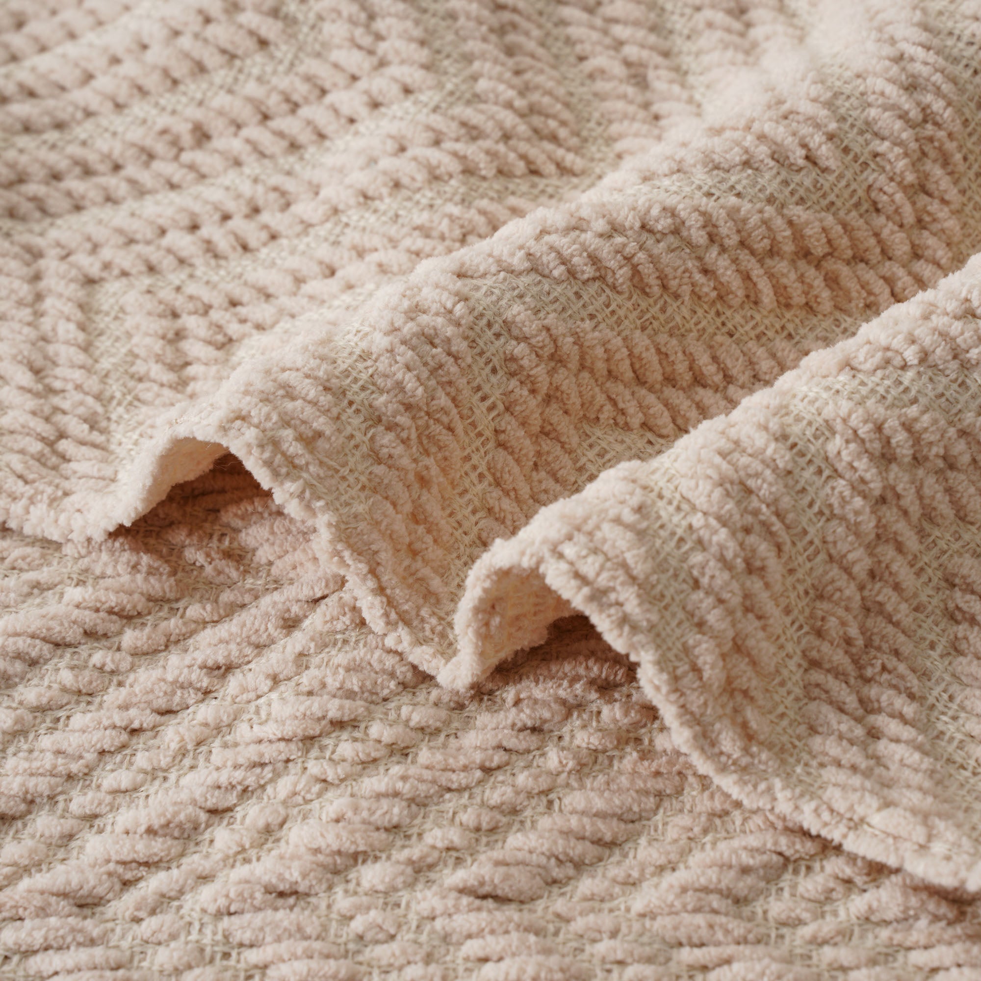 Zig-Zag Chenille Throw Blanket