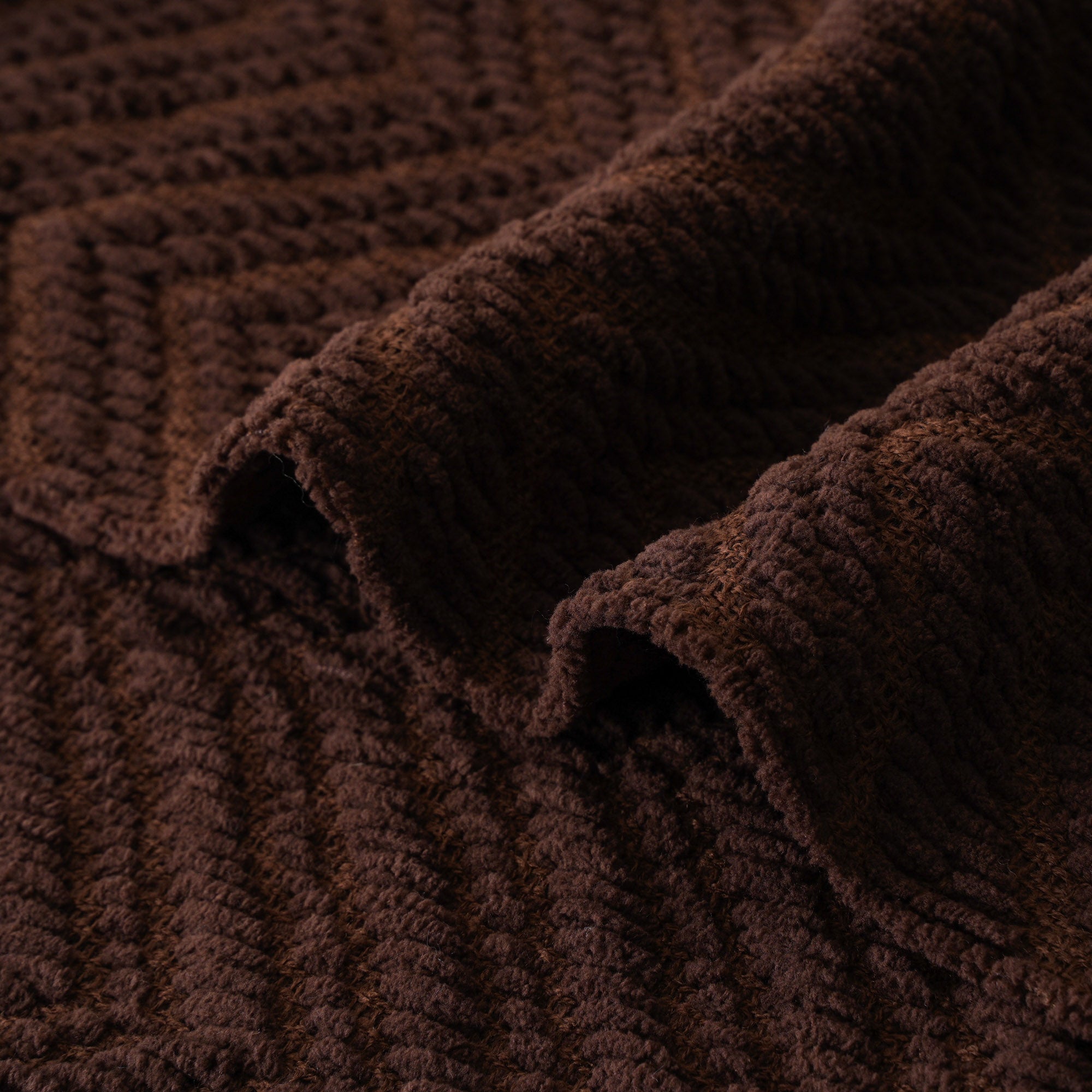 Zig-Zag Chenille Throw Blanket