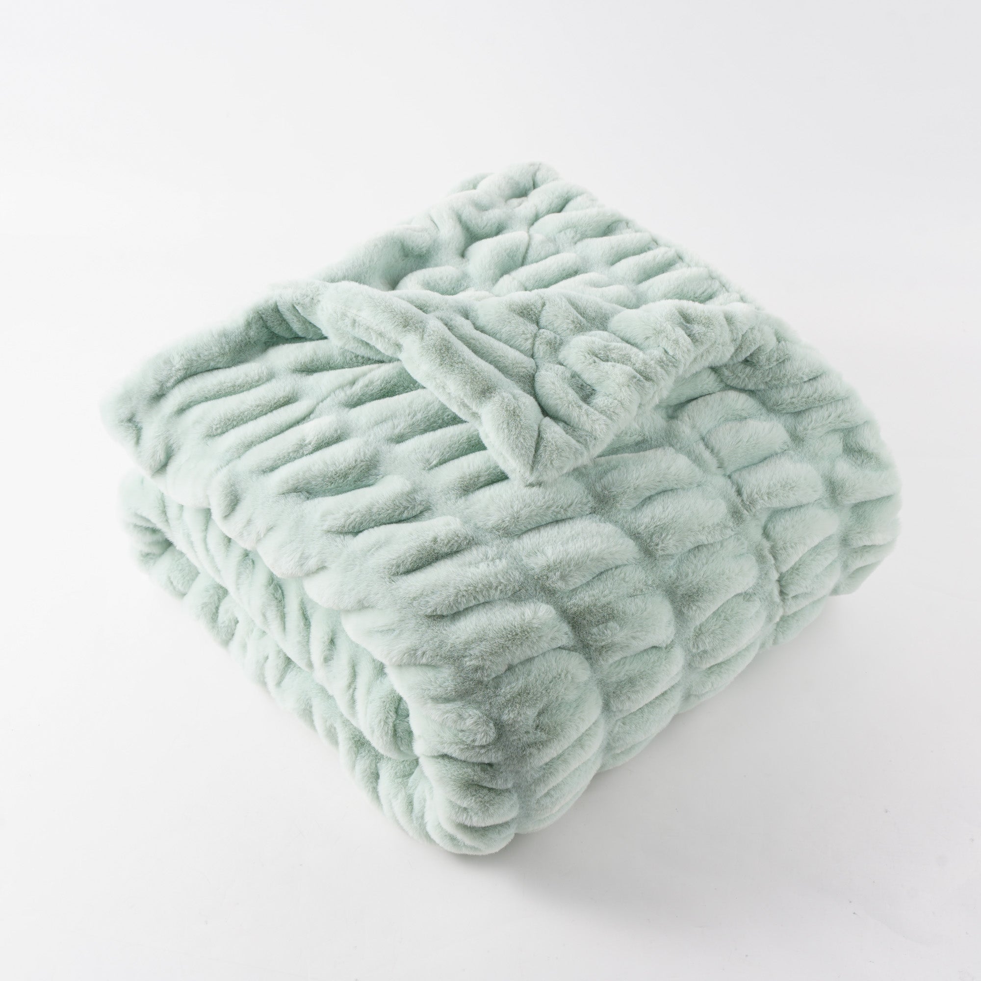 Faux Reversible Rabbit Fur Blanket