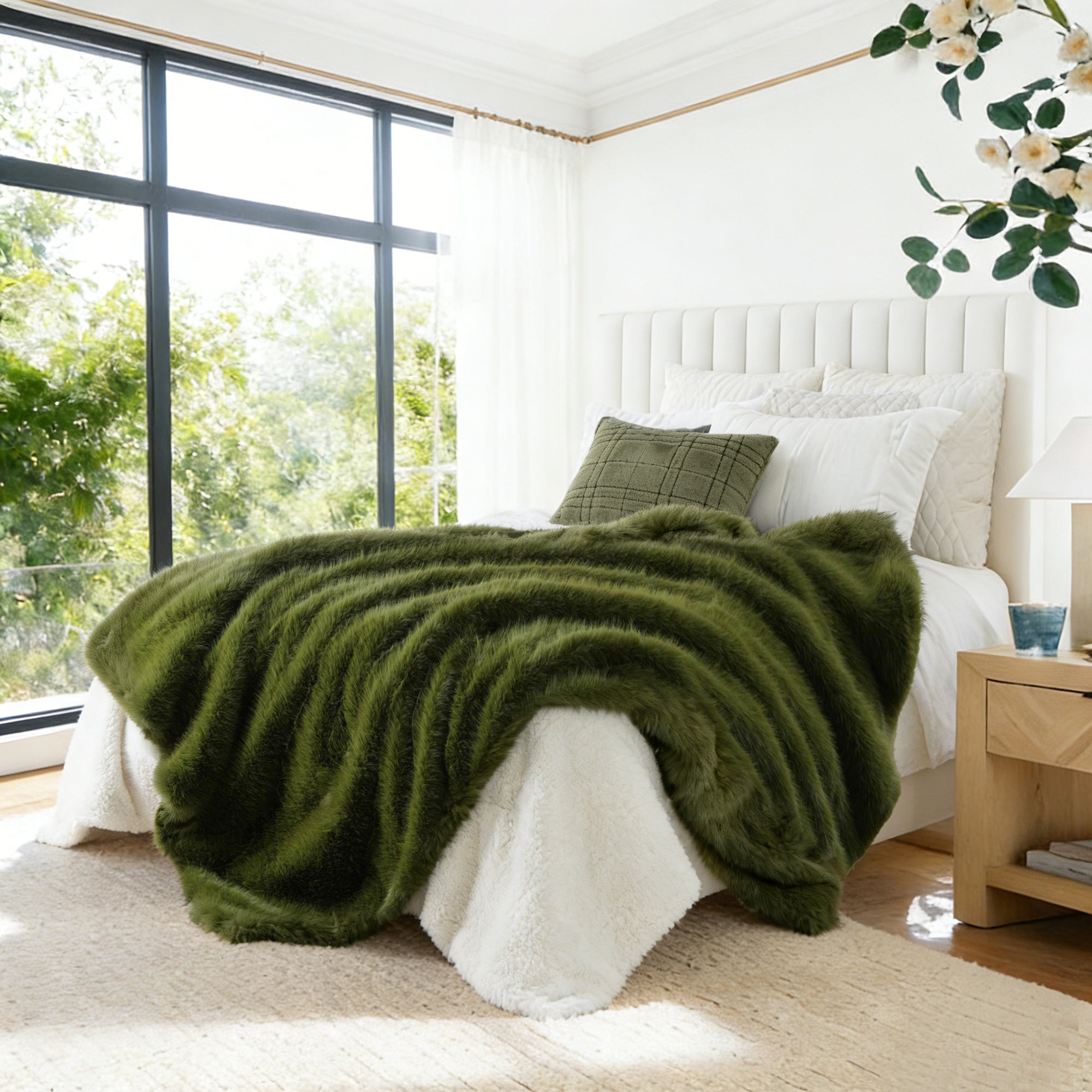 Fluffy Faux Fur Throw