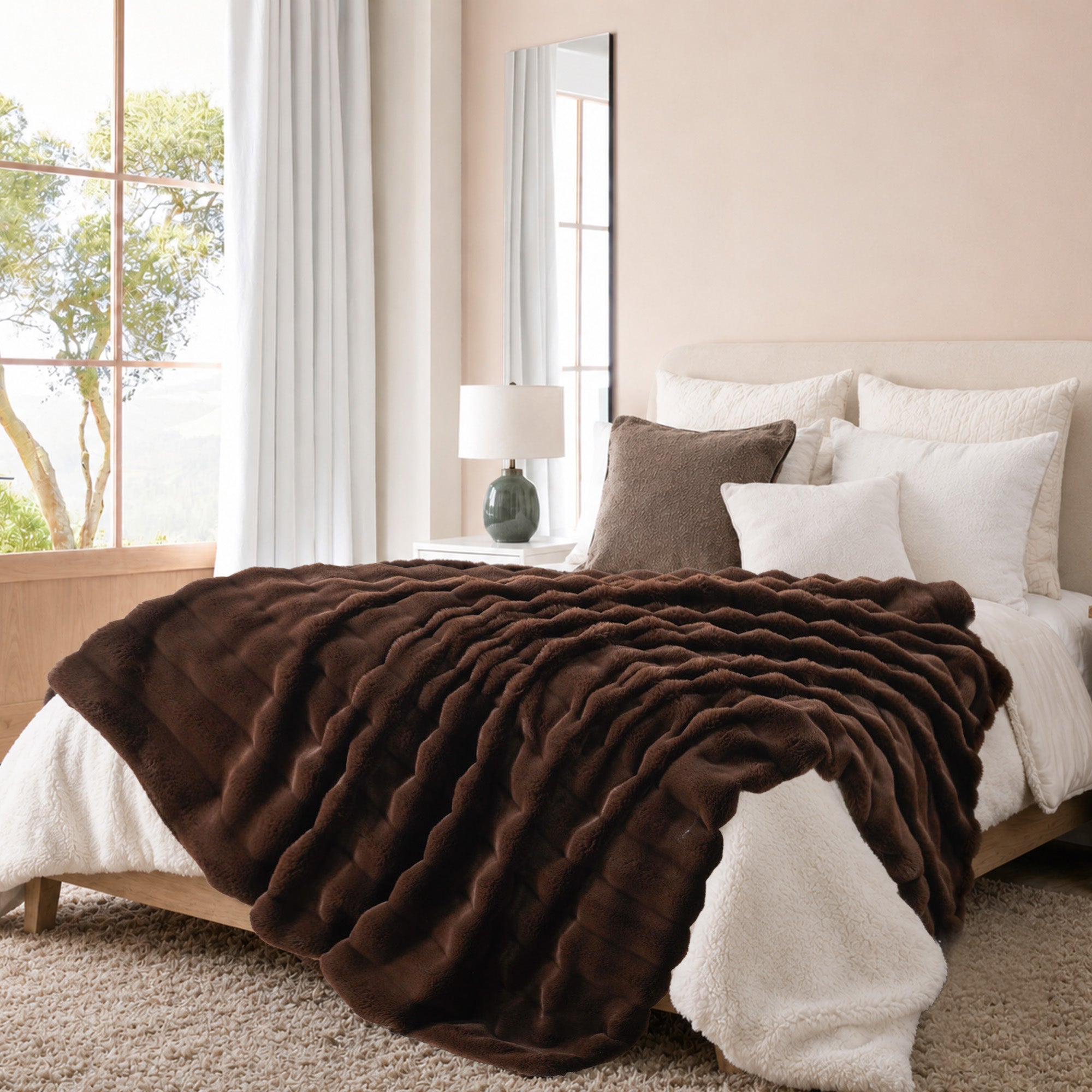 Striped Plush Blanket