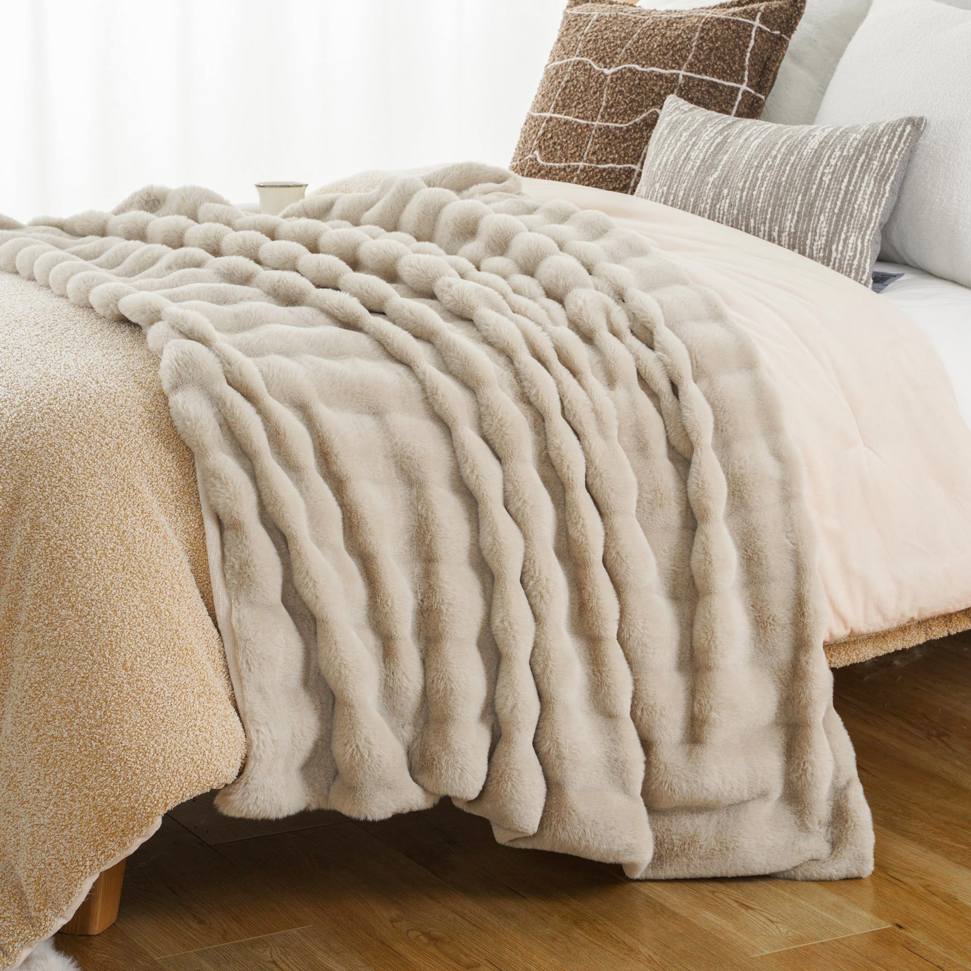 Striped Plush Blanket