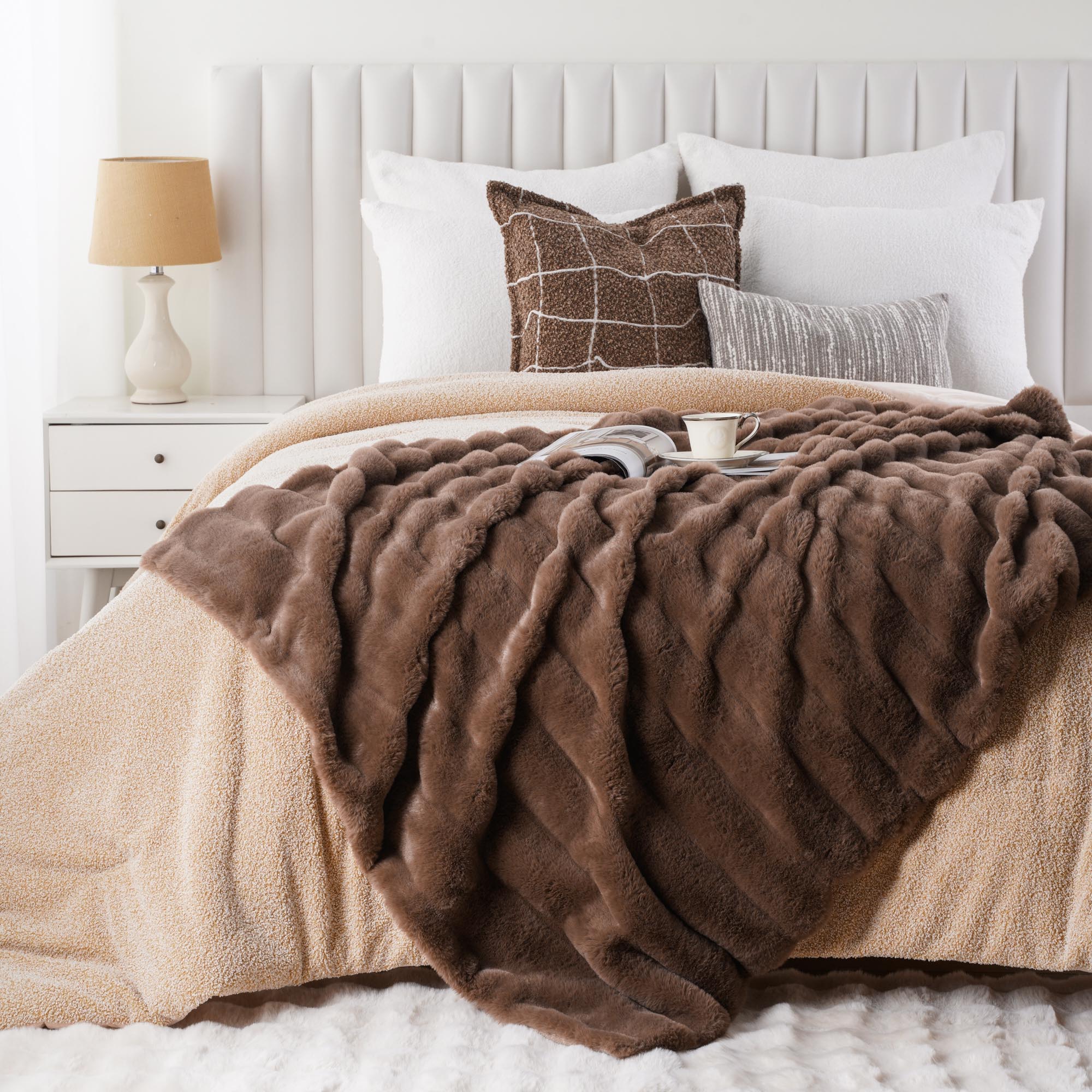 Striped Plush Blanket