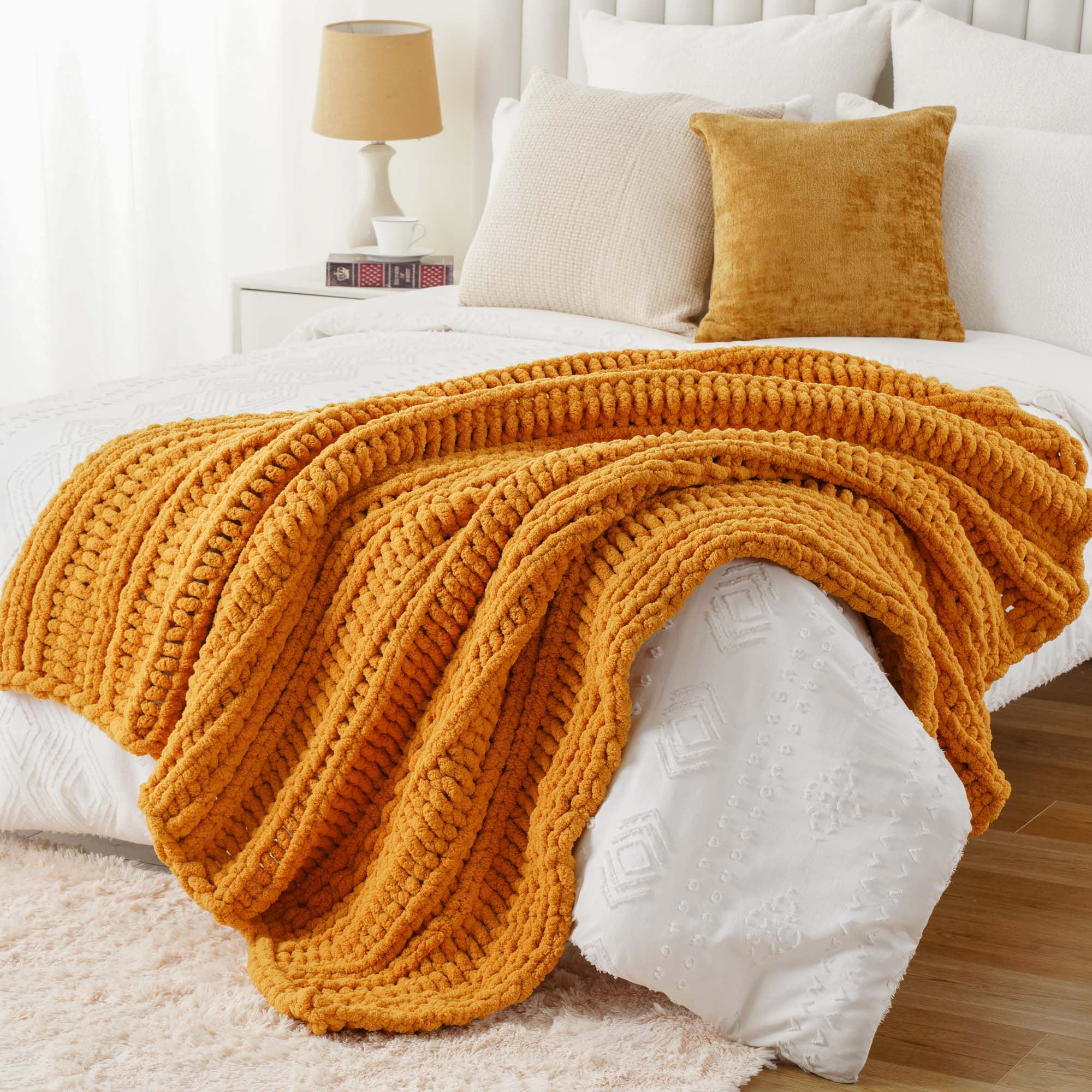 Handmade Cable Knit Blanket
