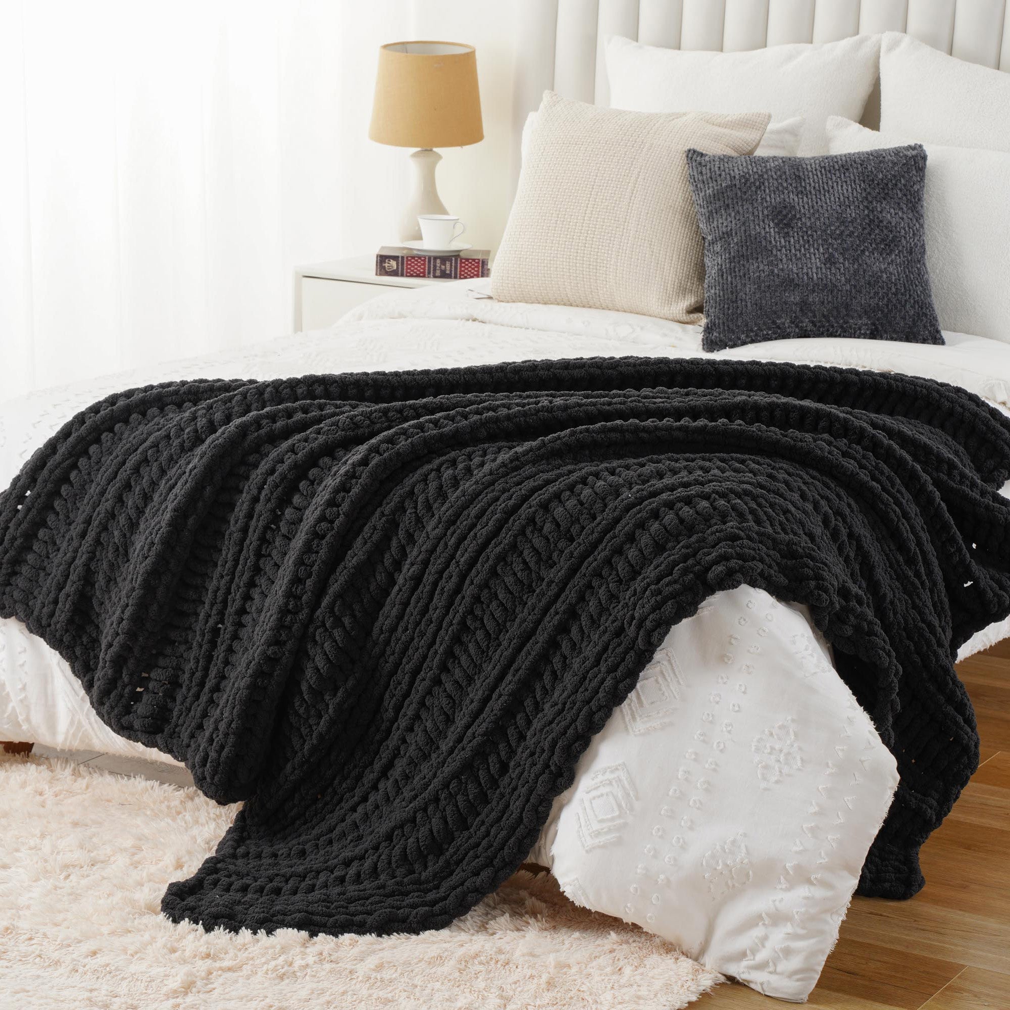Handmade Cable Knit Blanket