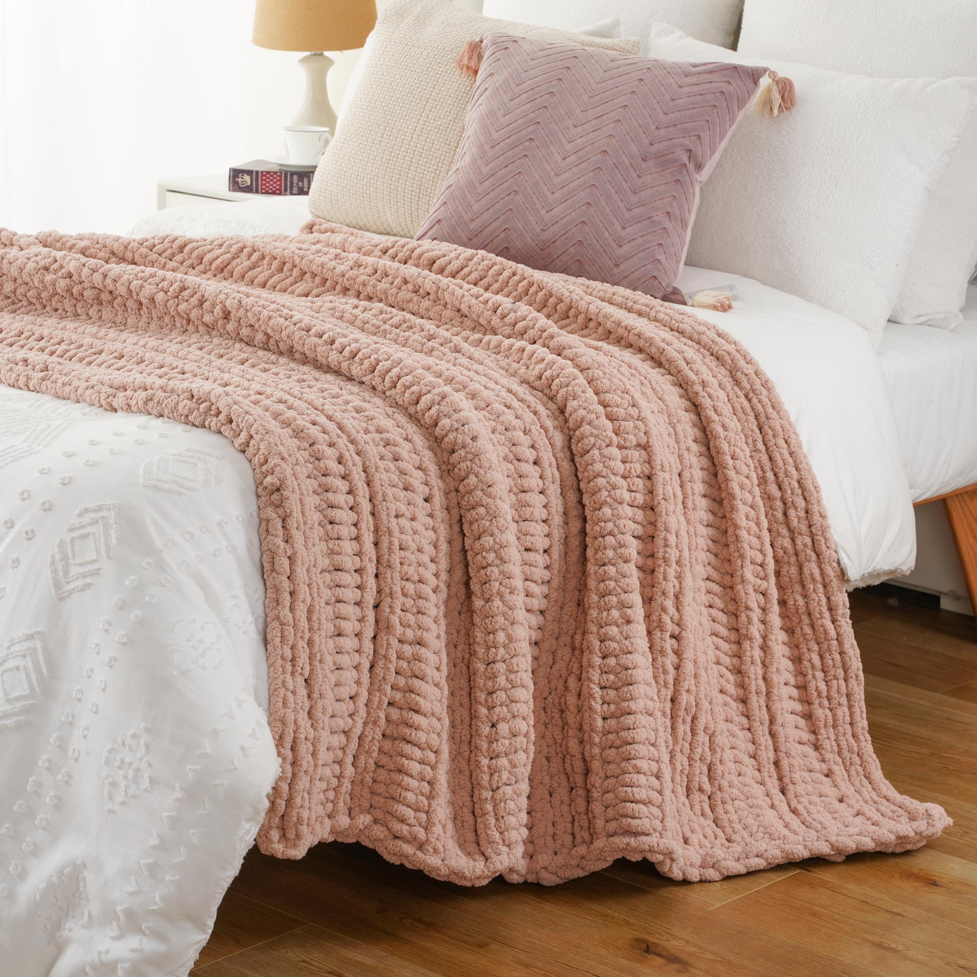 Handmade Cable Knit Blanket