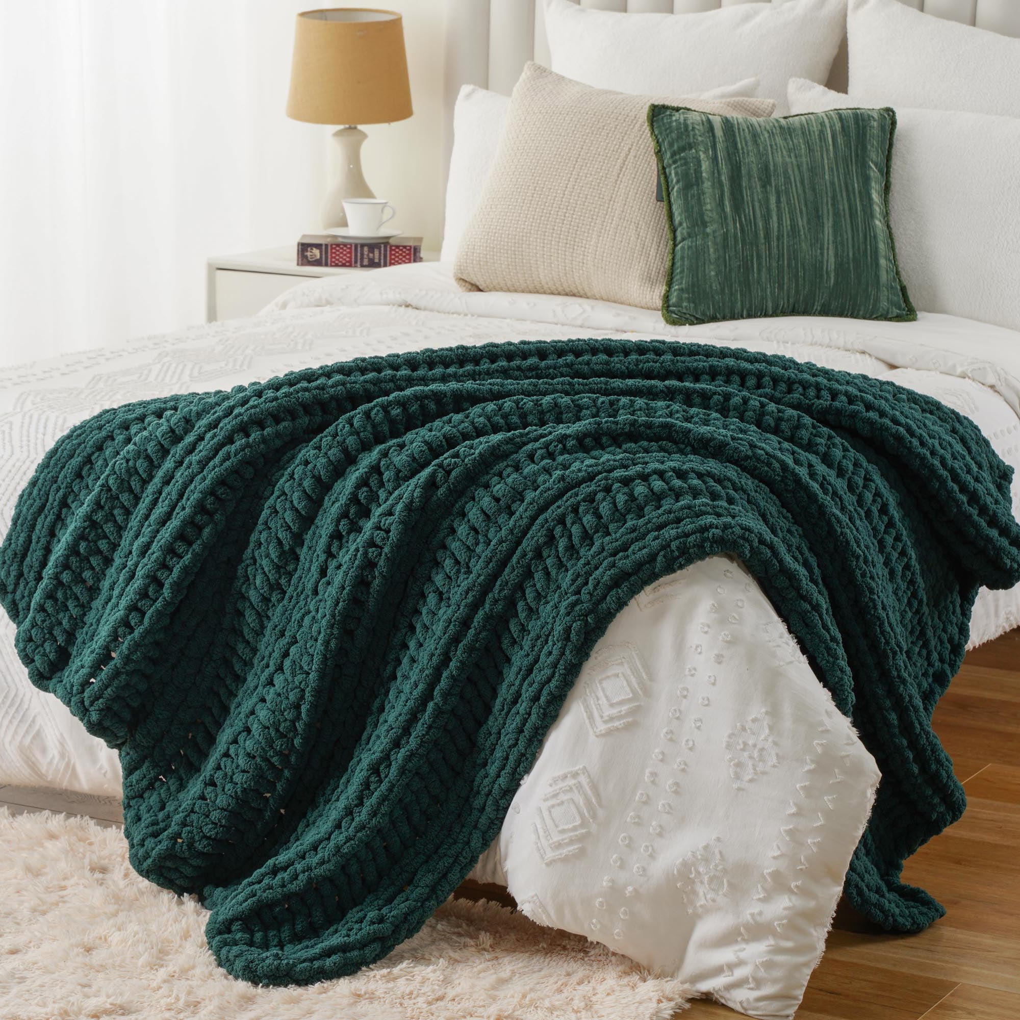 Handmade Cable Knit Blanket