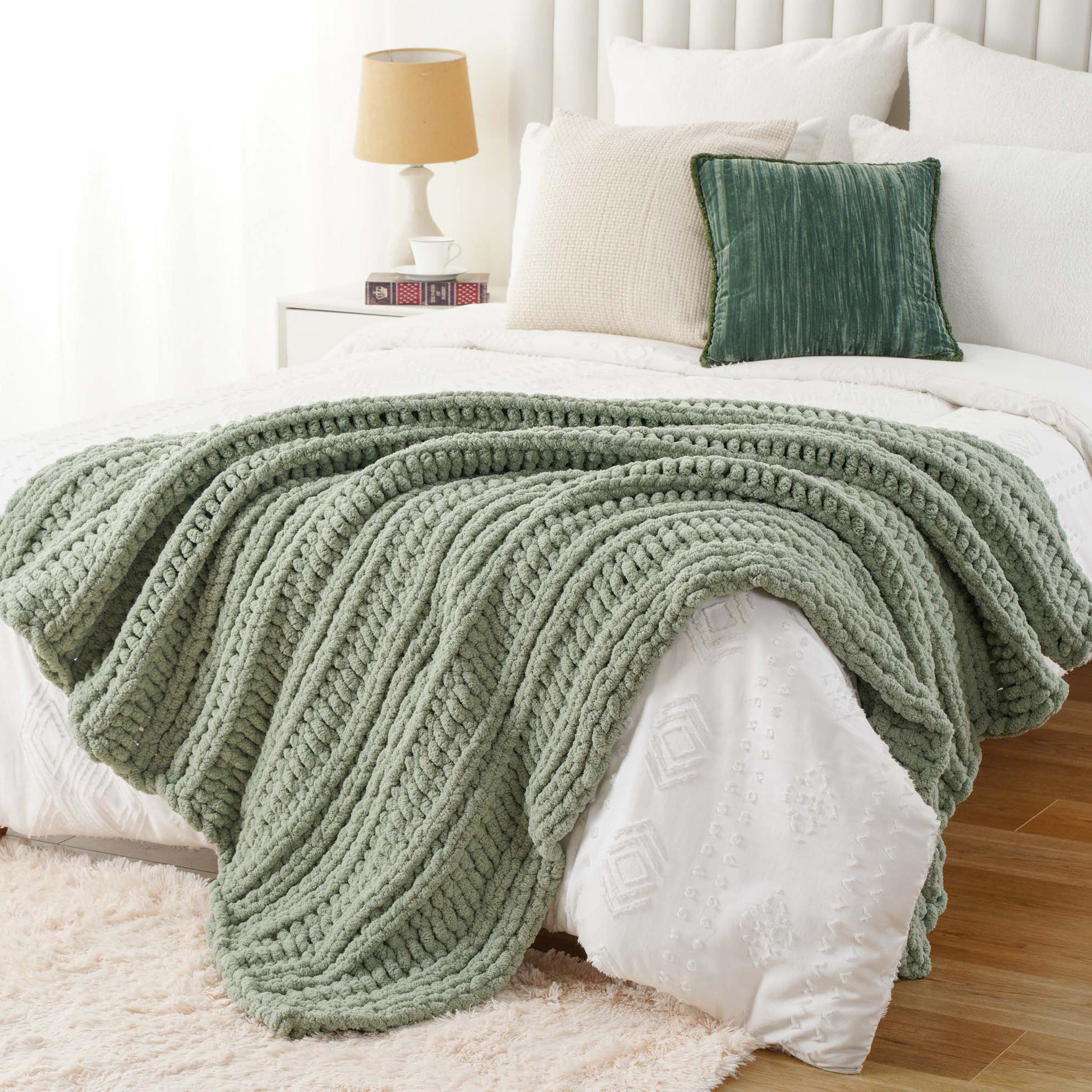 Handmade Cable Knit Blanket