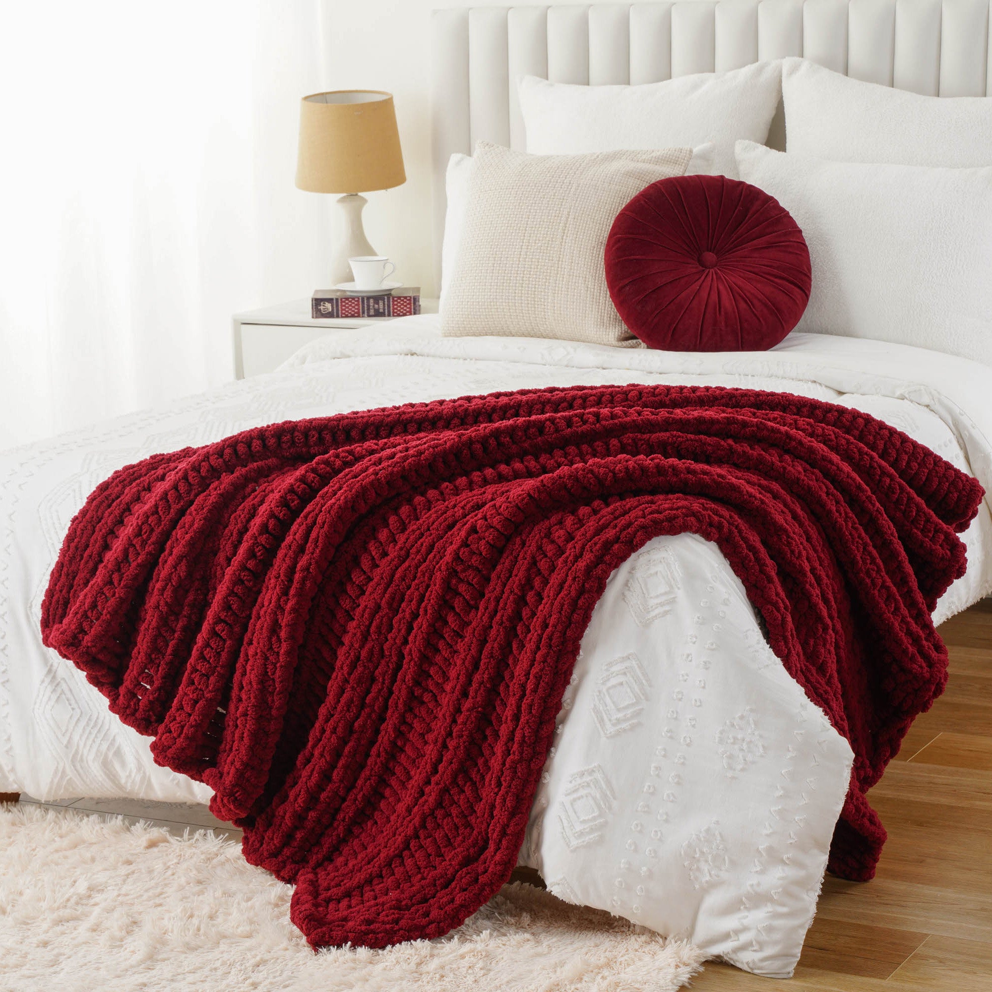Handmade Cable Knit Blanket