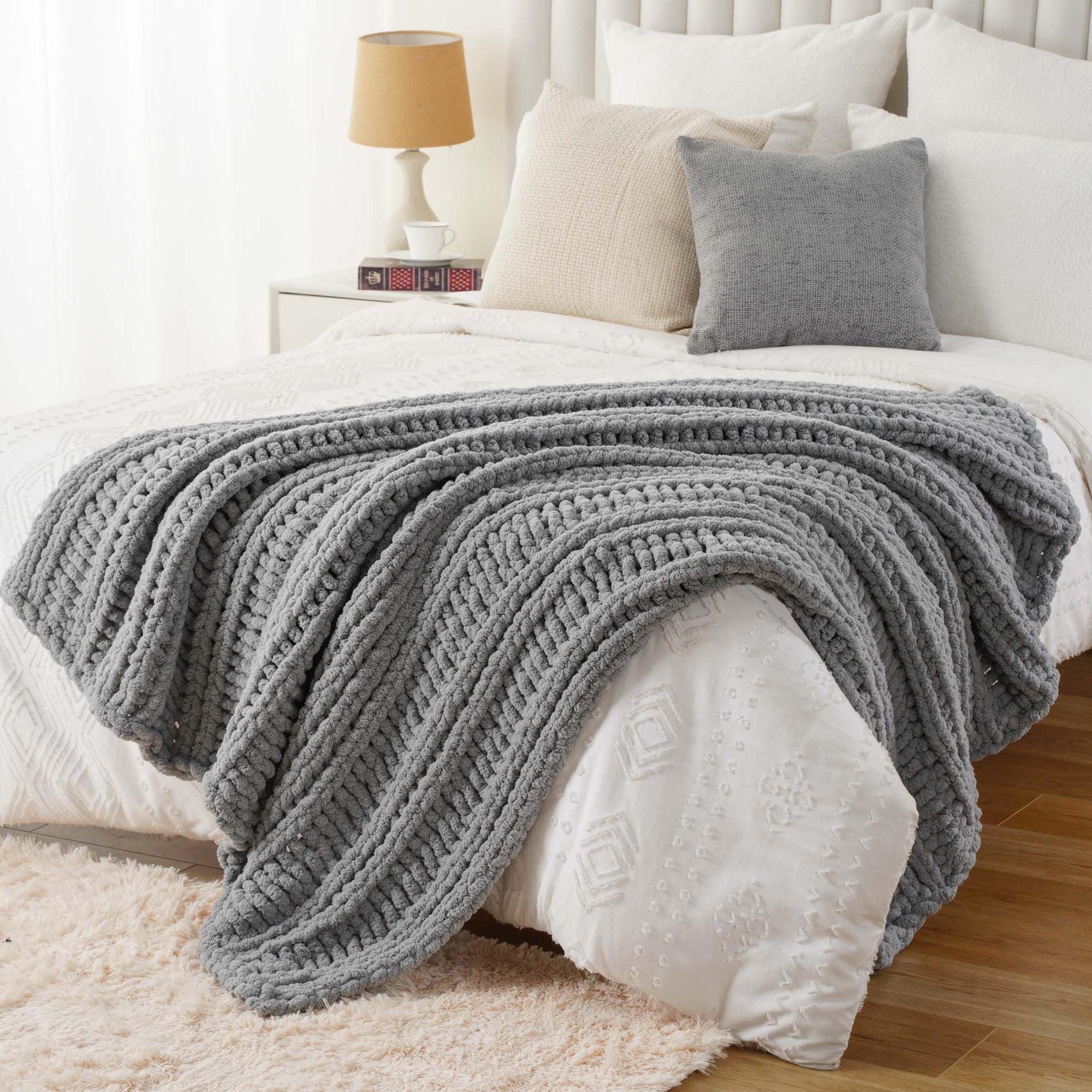 Handmade Cable Knit Blanket