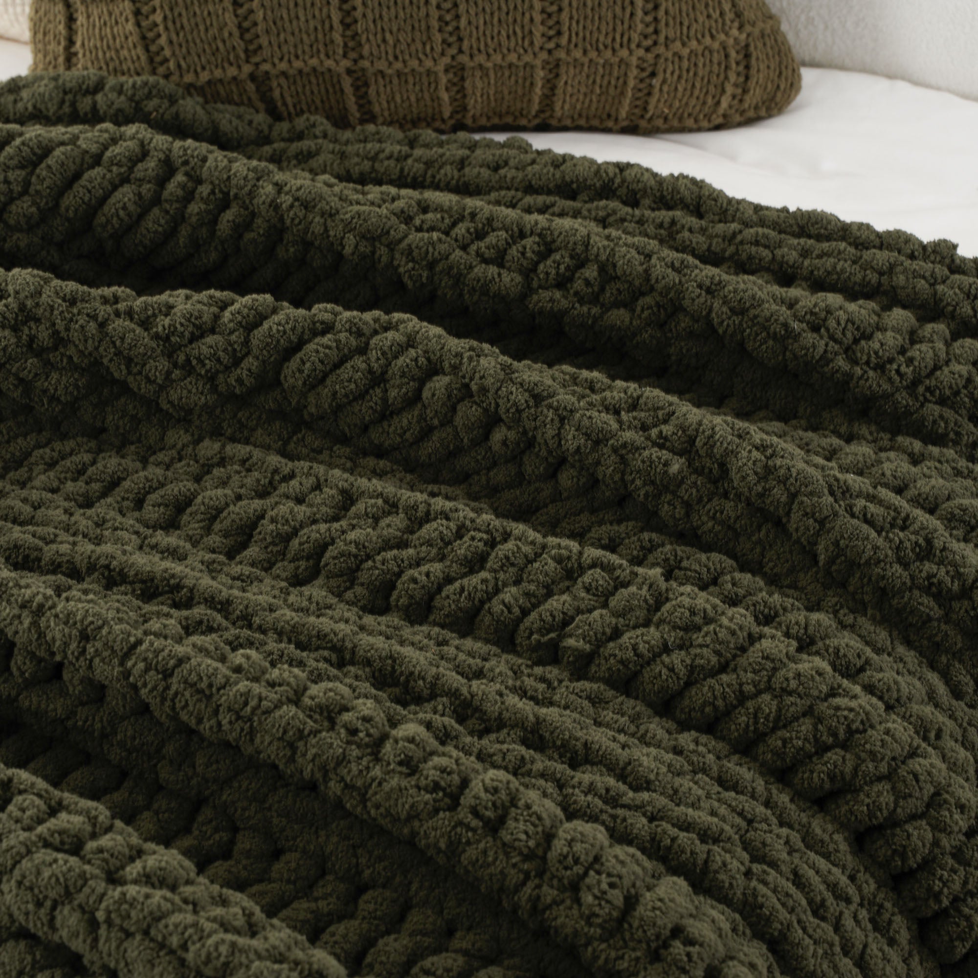 Handmade Cable Knit Blanket