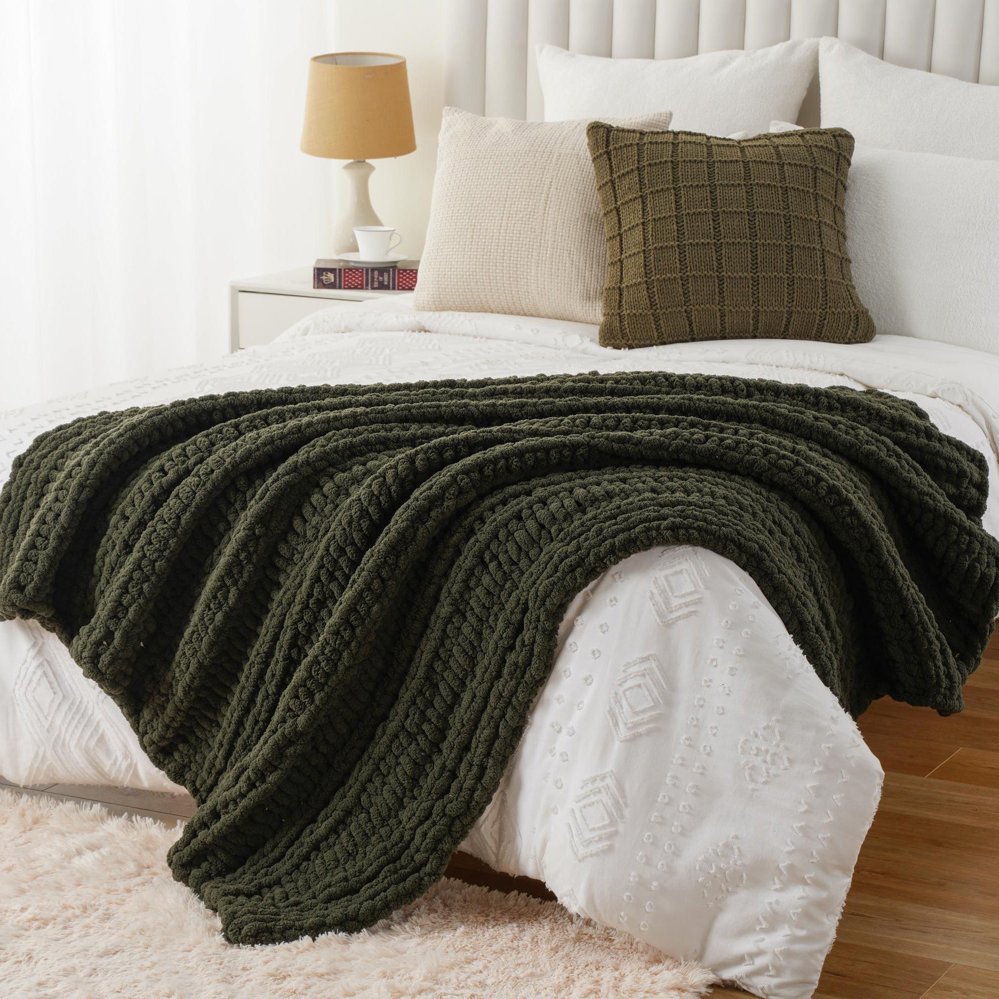 Handmade Cable Knit Blanket