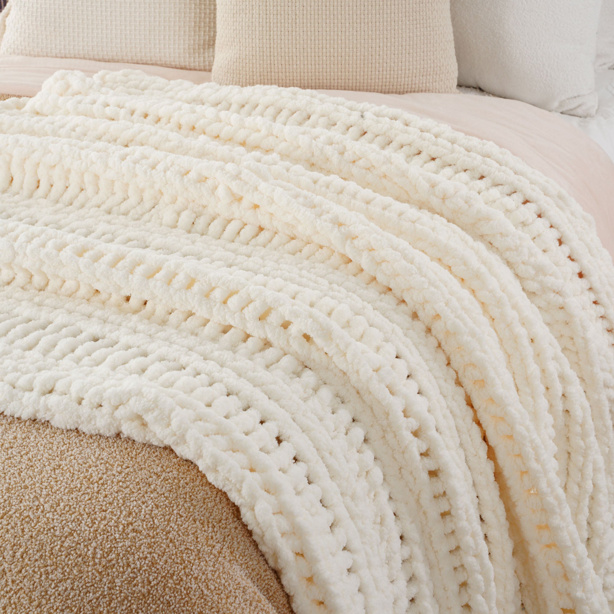 Handmade Cable Knit Blanket