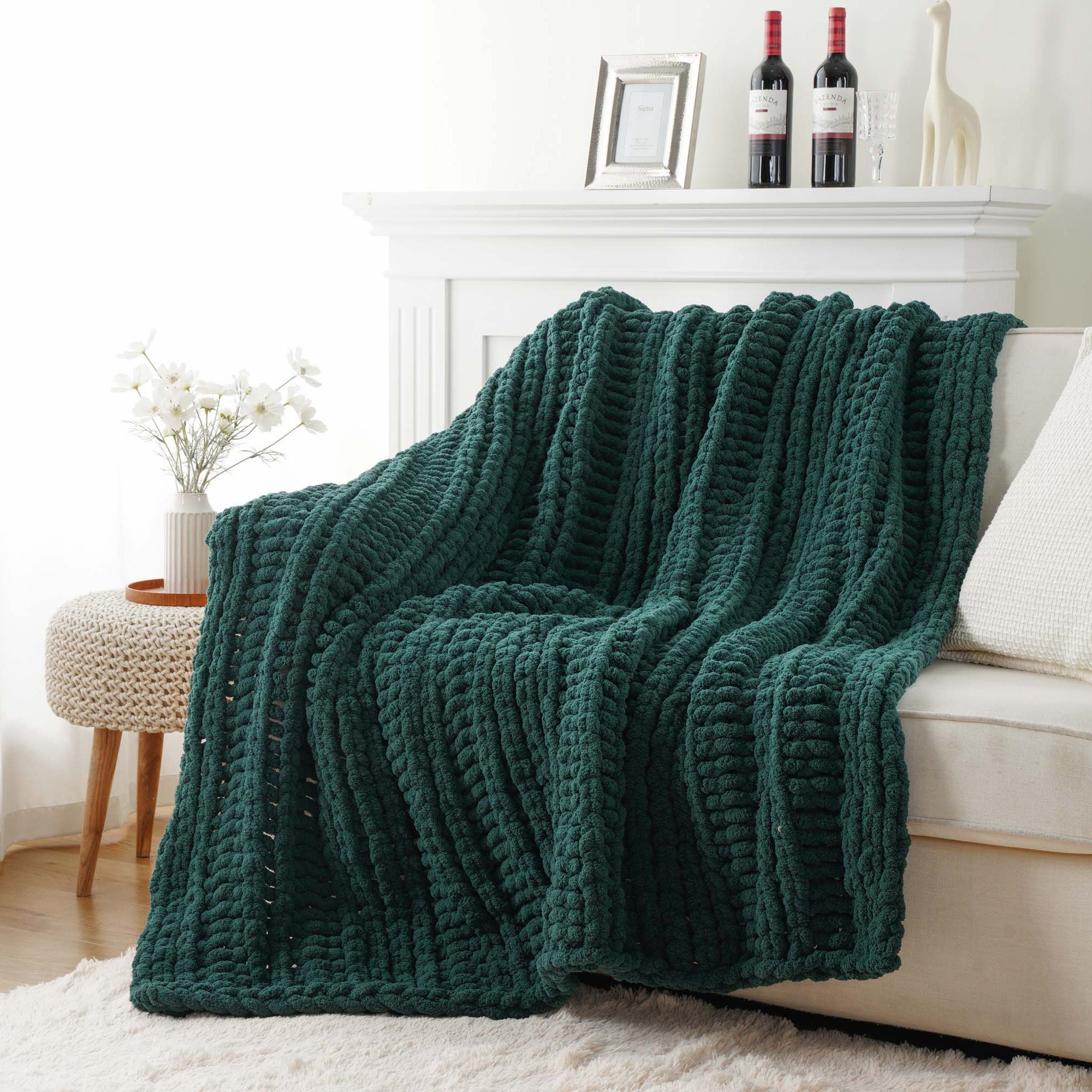Handmade Cable Knit Blanket