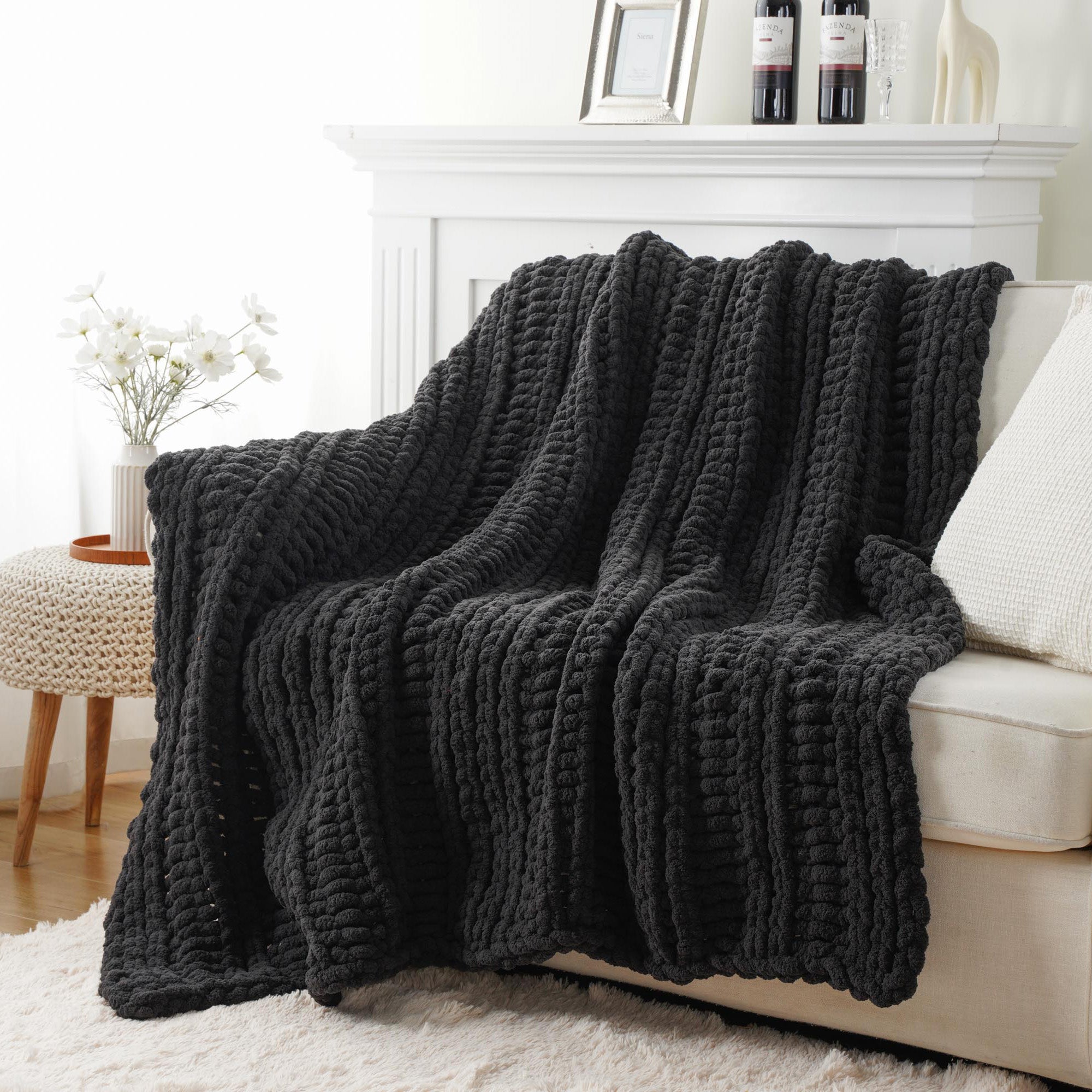 Handmade Cable Knit Blanket