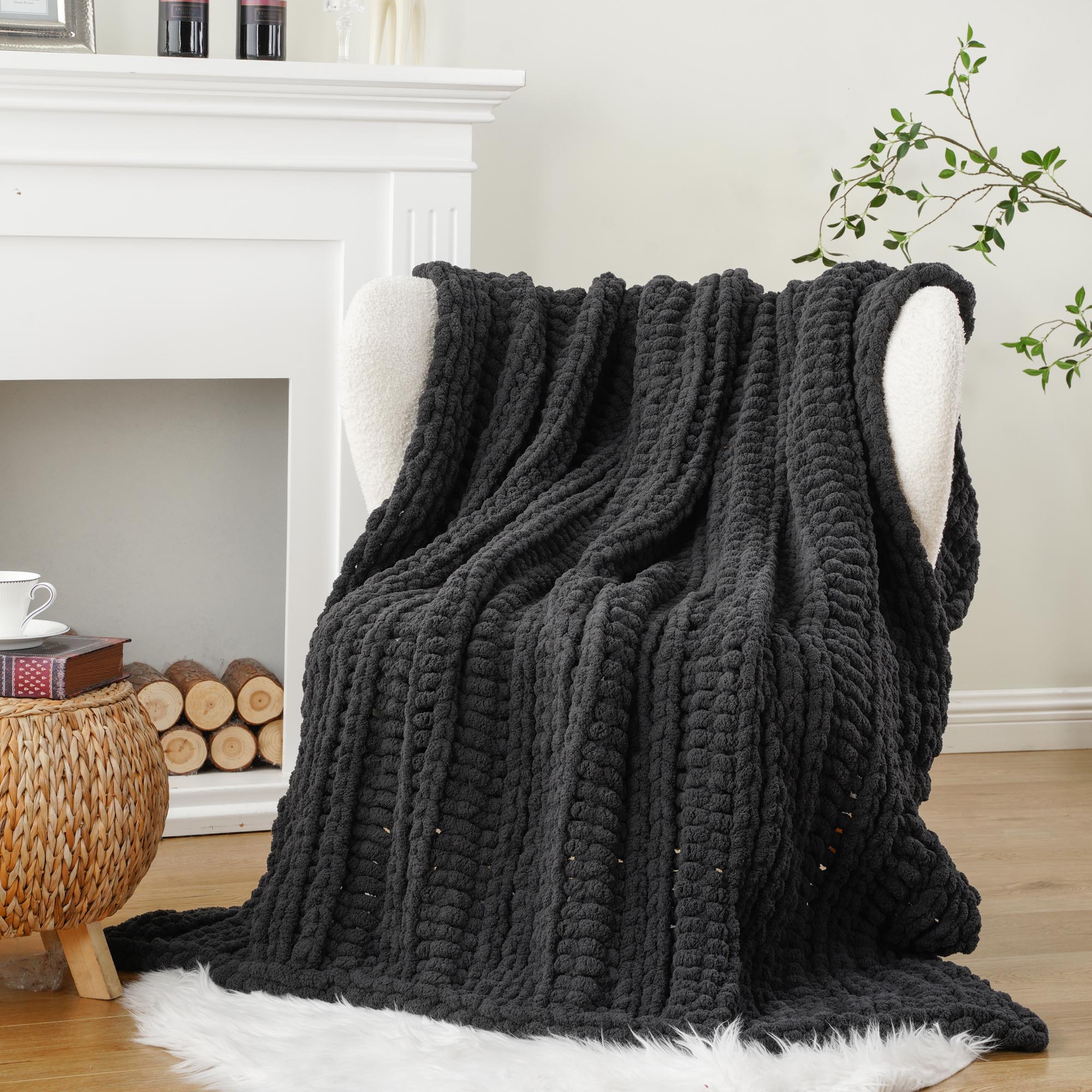 Handmade Cable Knit Blanket