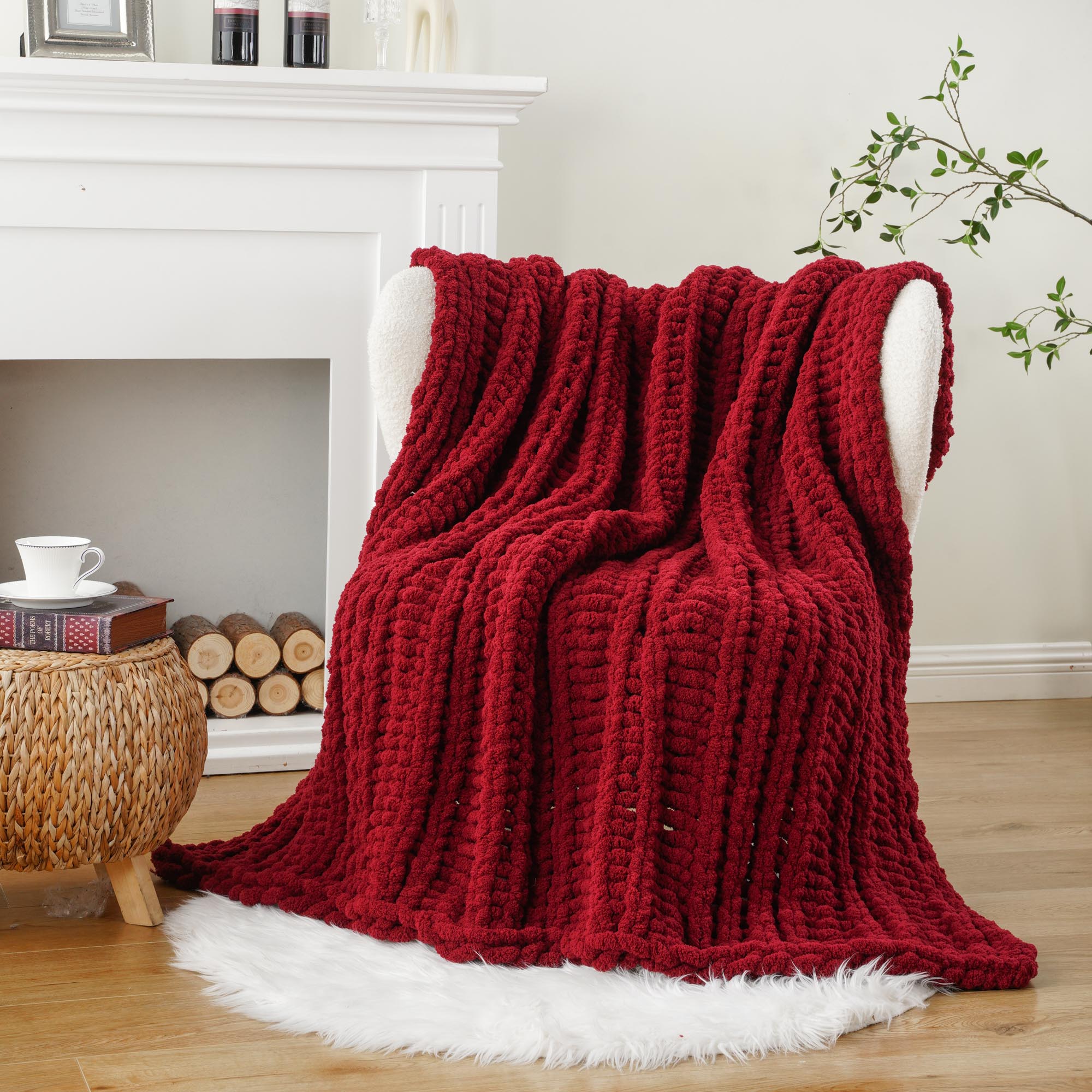 Handmade Cable Knit Blanket