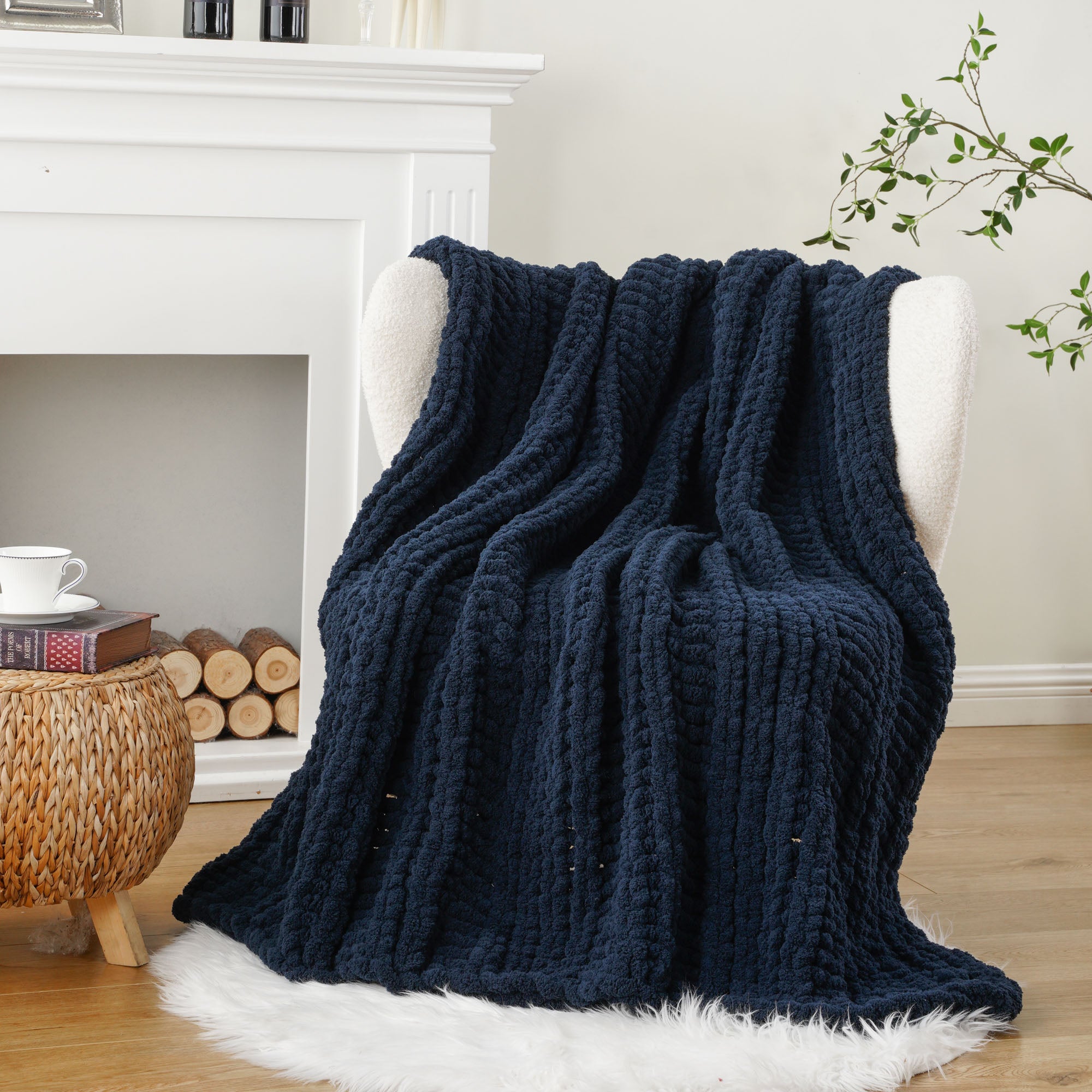 Handmade Cable Knit Blanket