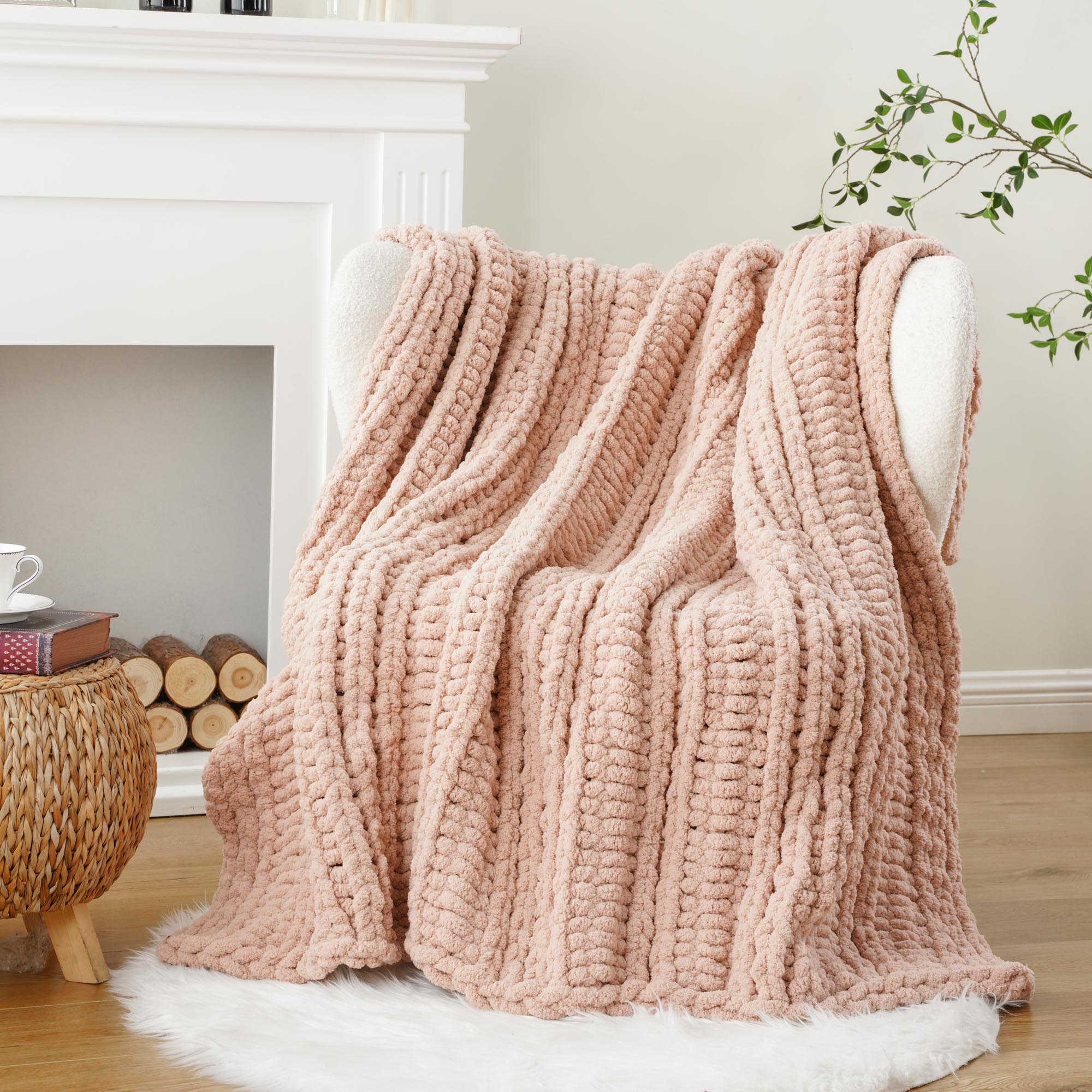 Handmade Cable Knit Blanket