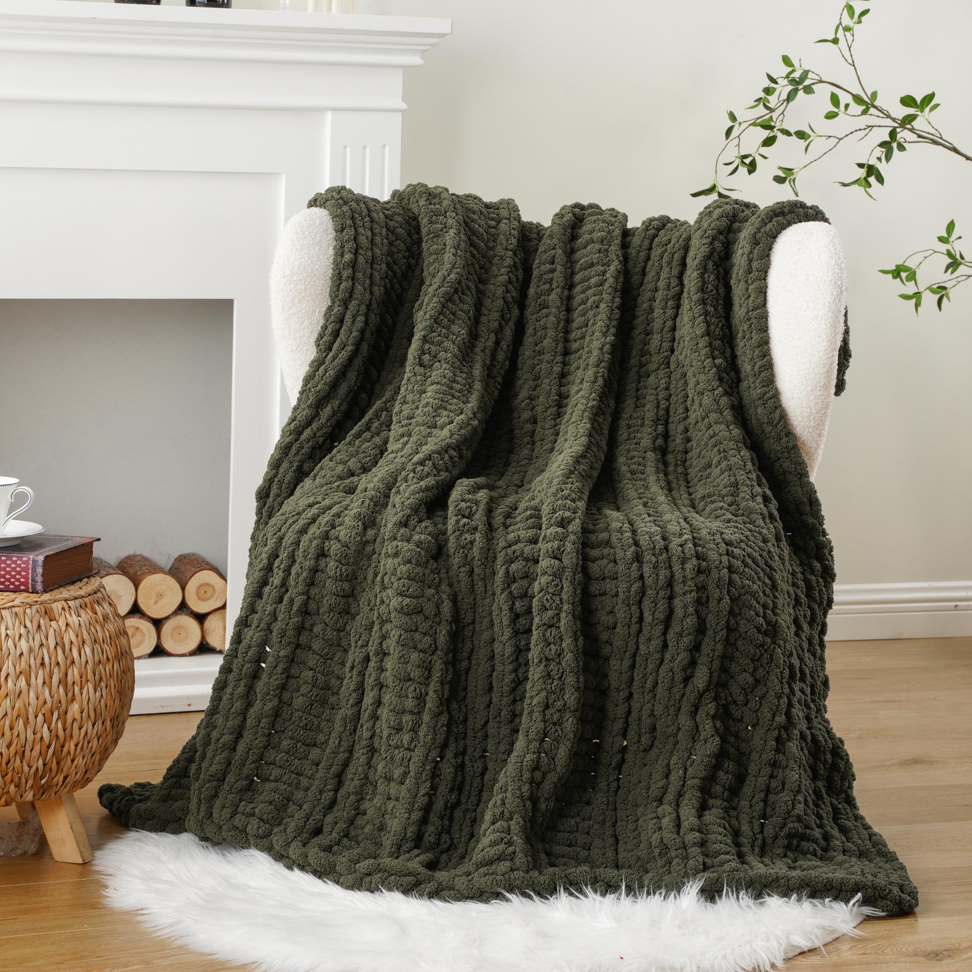 Handmade Cable Knit Blanket
