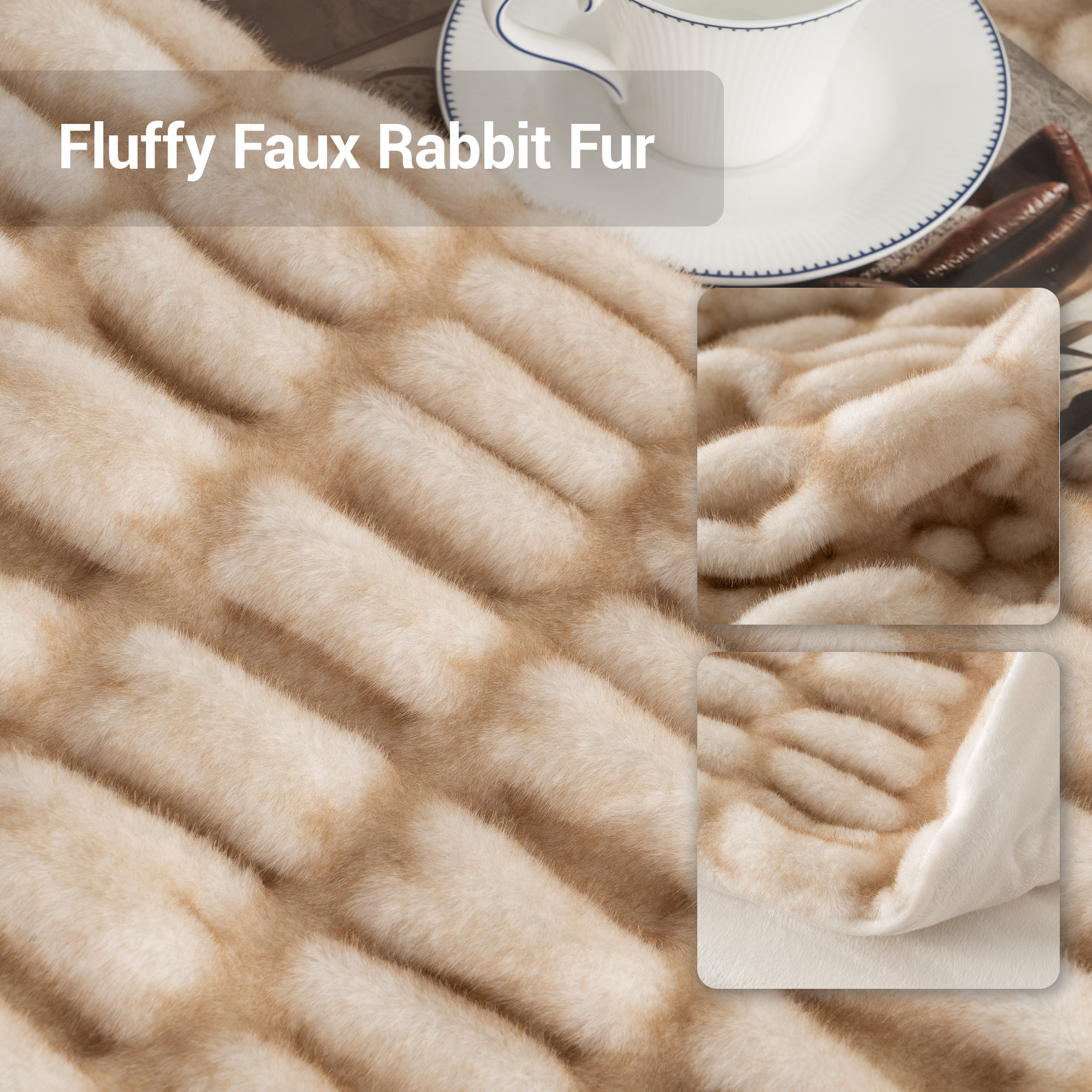 Fuzzy Faux Fur Blanket