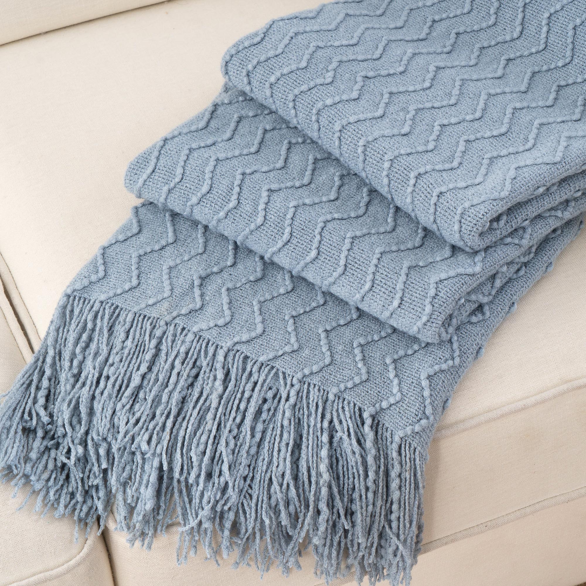 Chevron Fringe Throw