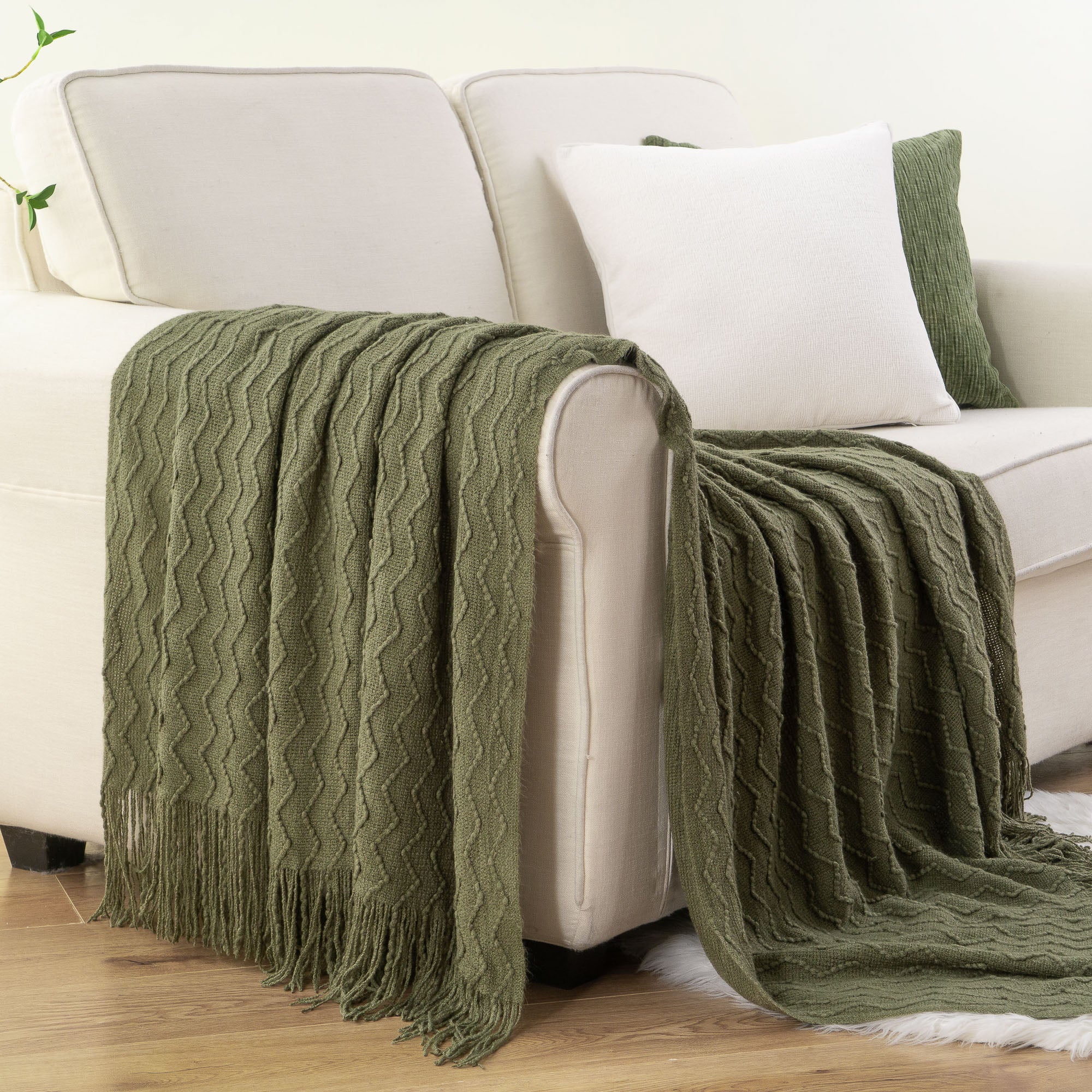 Chevron Fringe Throw