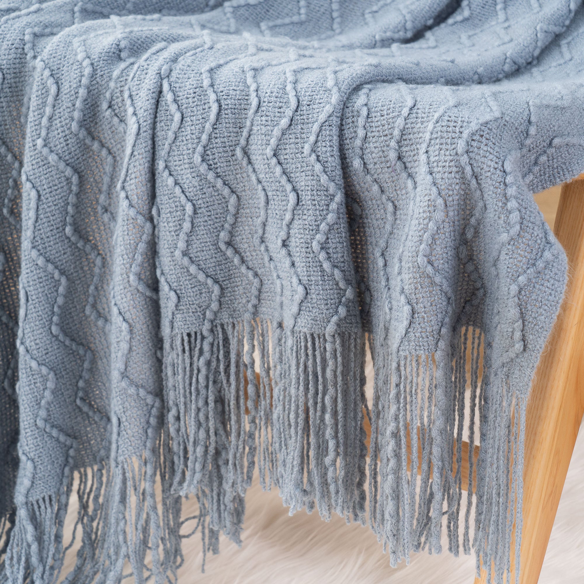 Chevron Fringe Throw