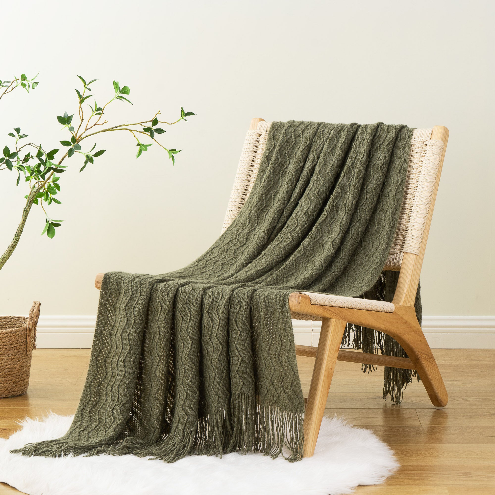 Chevron Fringe Throw