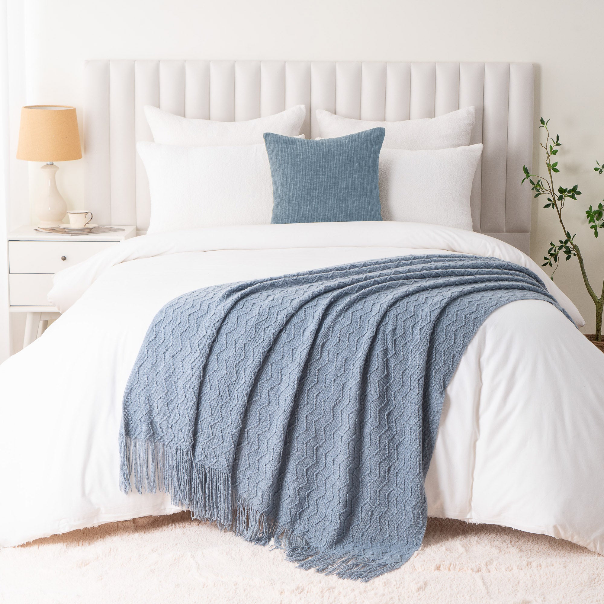 Chevron Fringe Throw