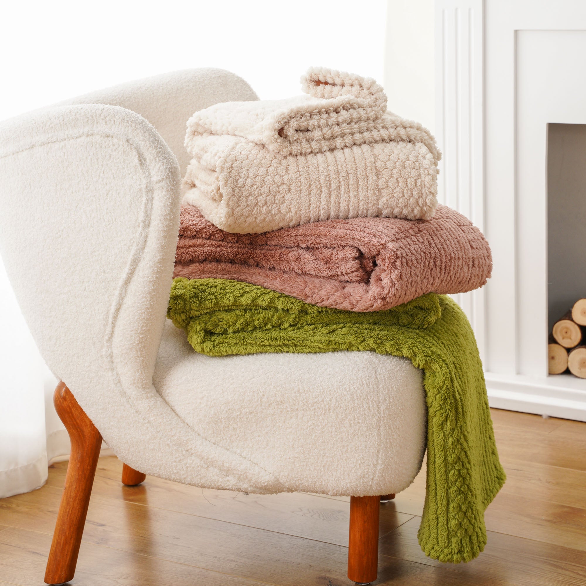 Plush Wave Throw Blanket