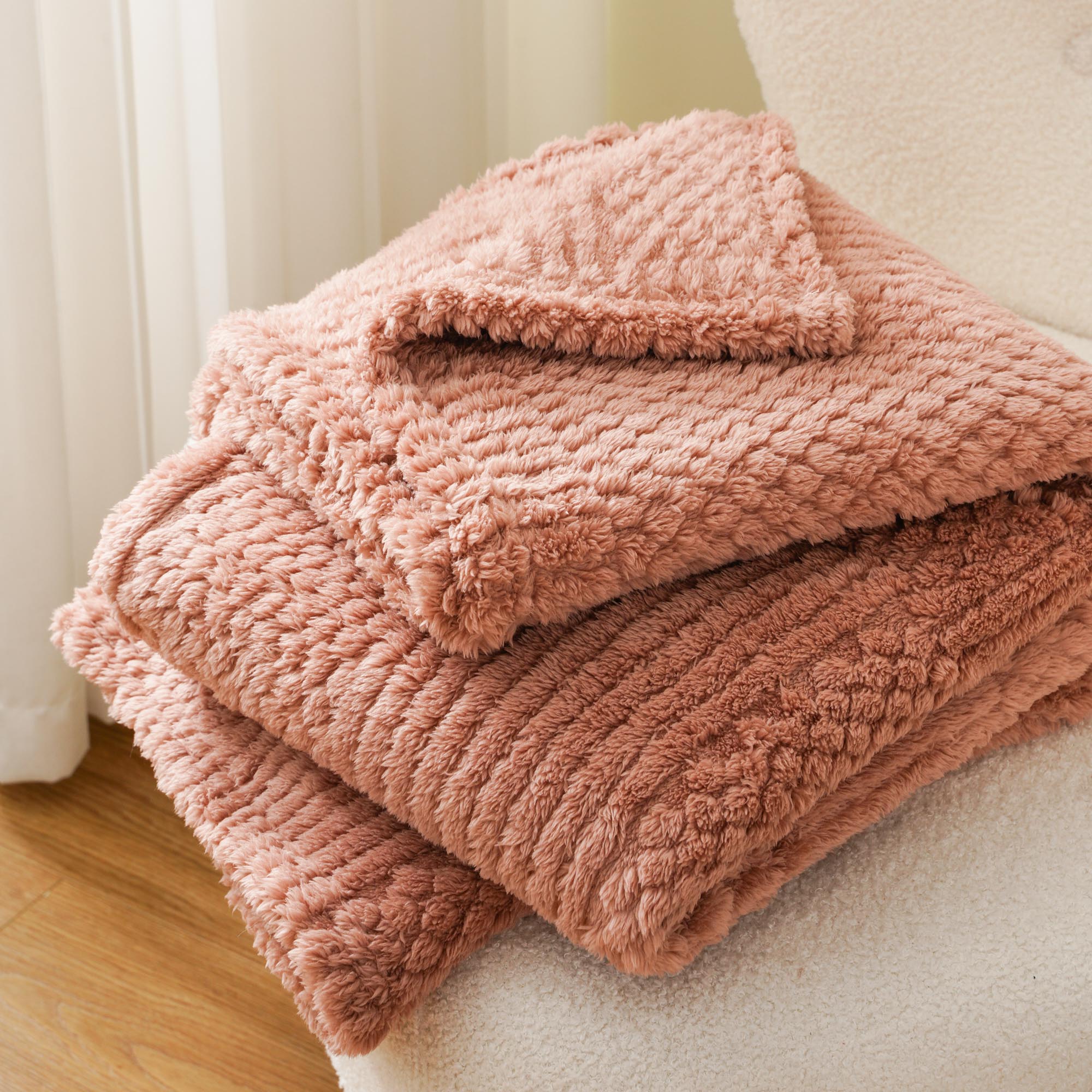 Plush Wave Throw Blanket