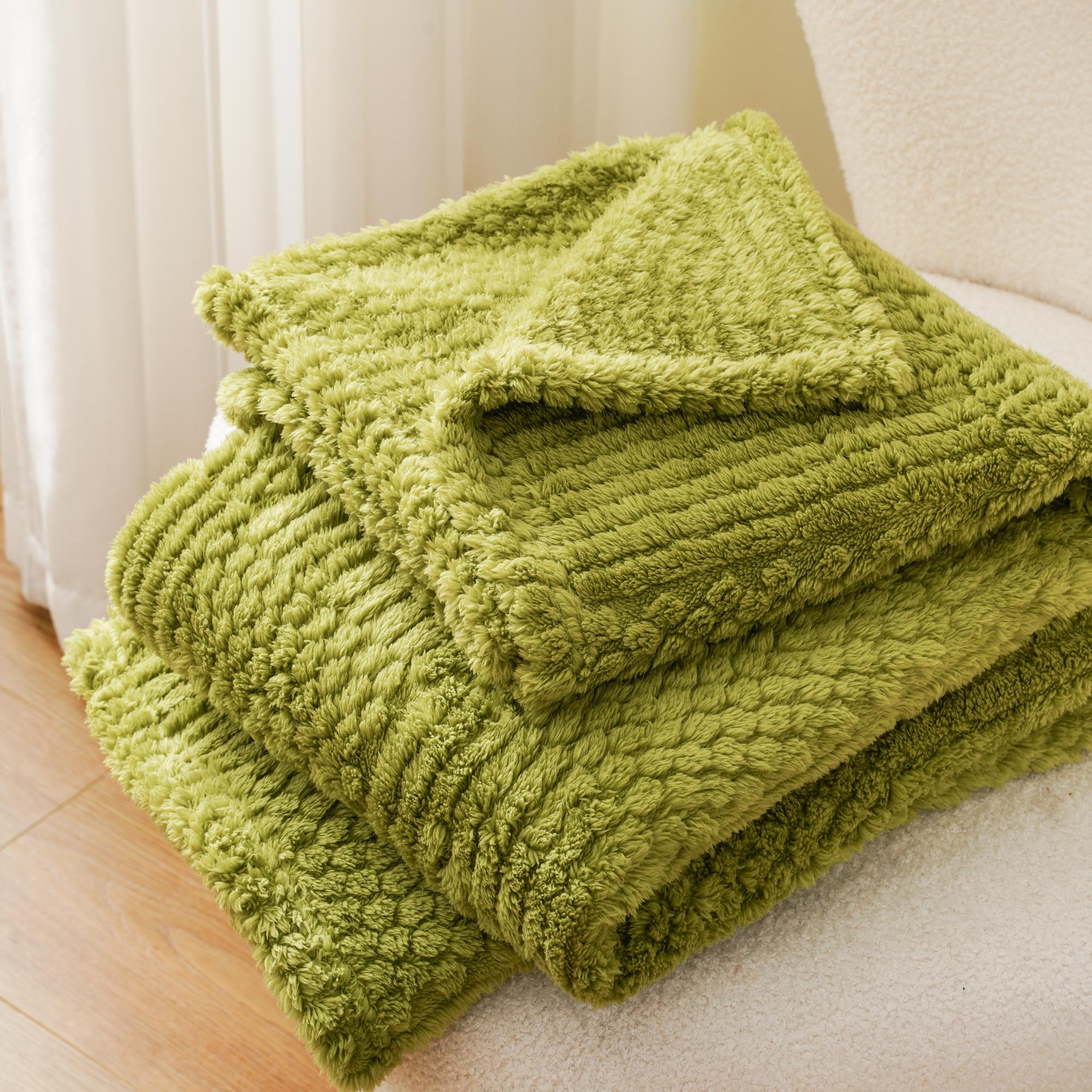 Plush Wave Throw Blanket